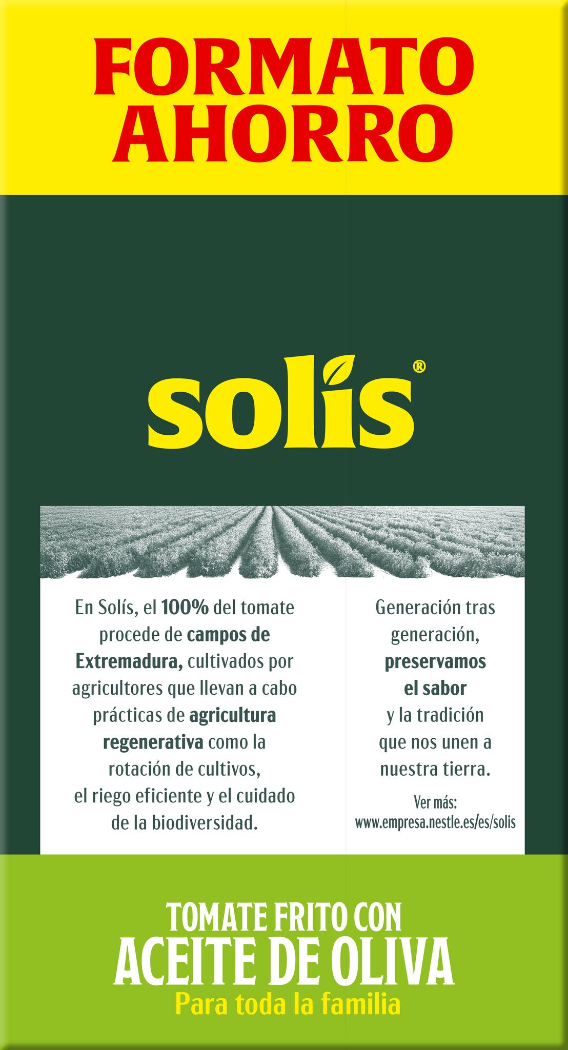 Tomate frito c/aceite de oliva Solis 500g