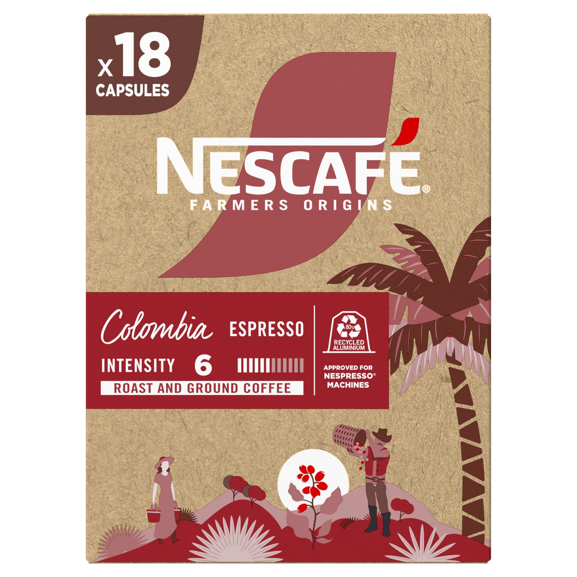 Café capsulas colombia Nescafe p18 79.2g