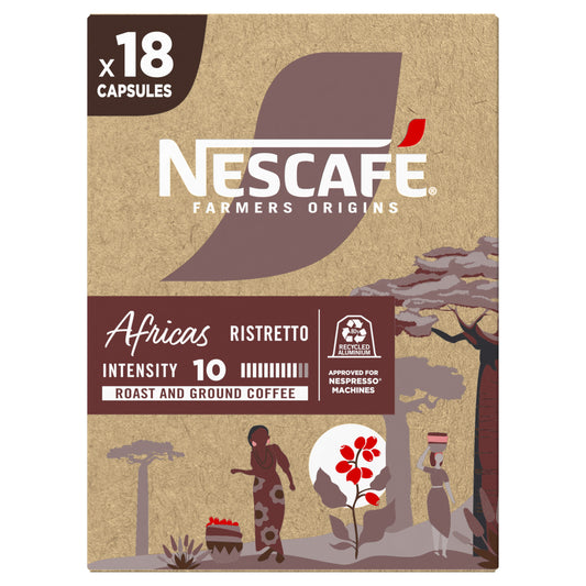 Cafe cápsula ristretto arábica africas Nescafe p18 99g La Despensa