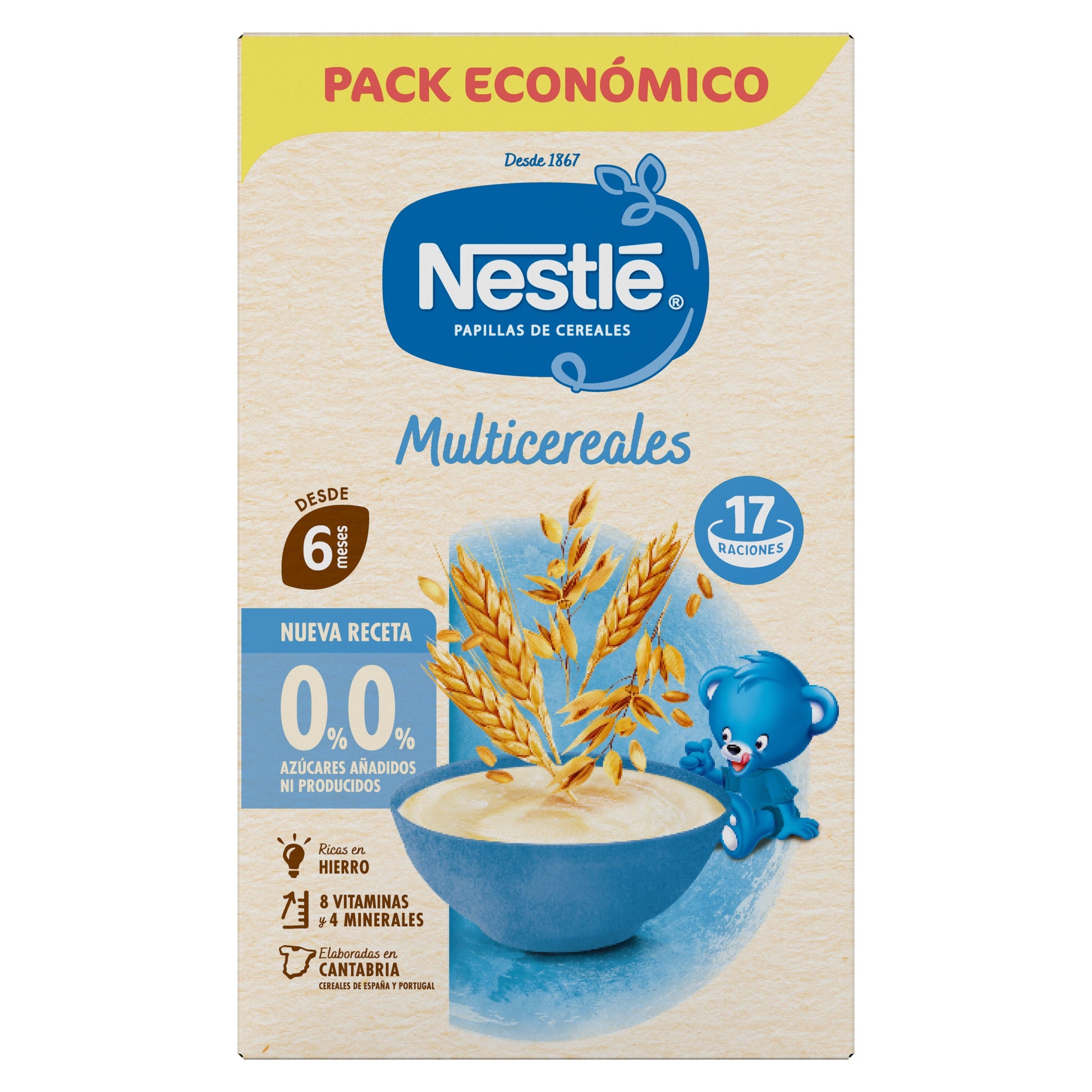 Papilla multicereales Nestle 255g