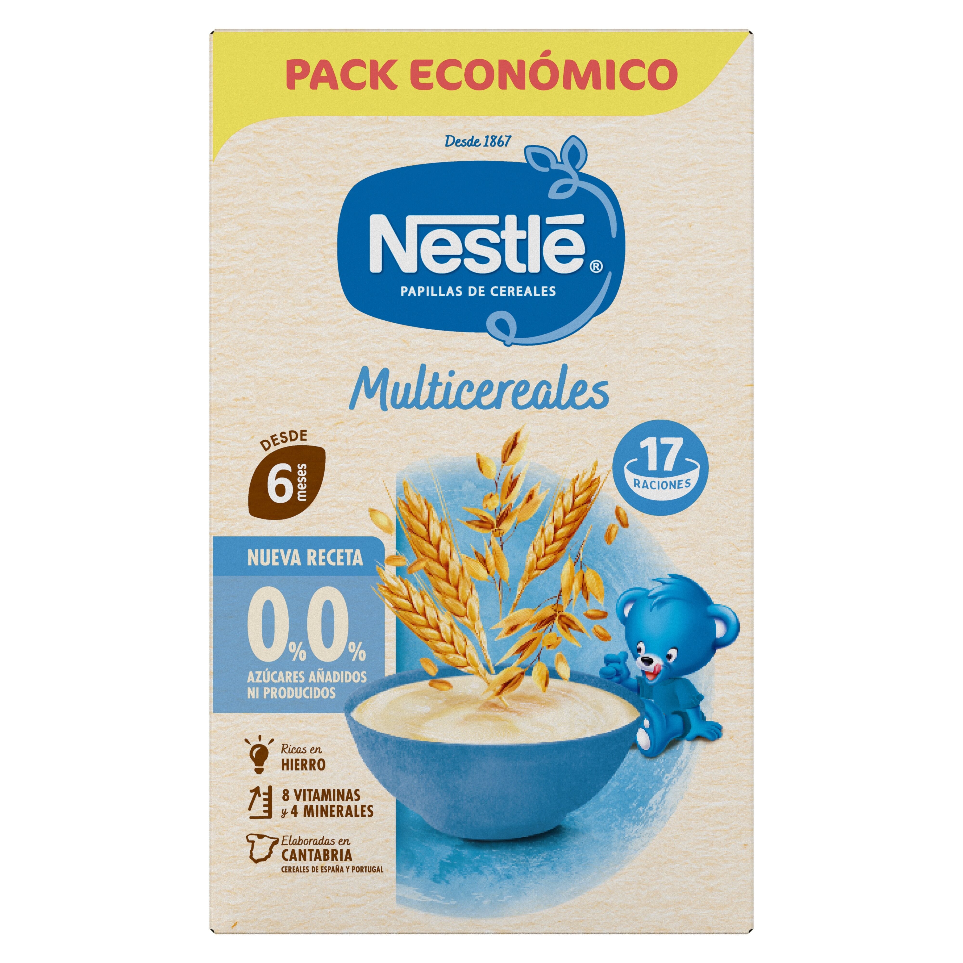 Papilla multicereales Nestle 255g