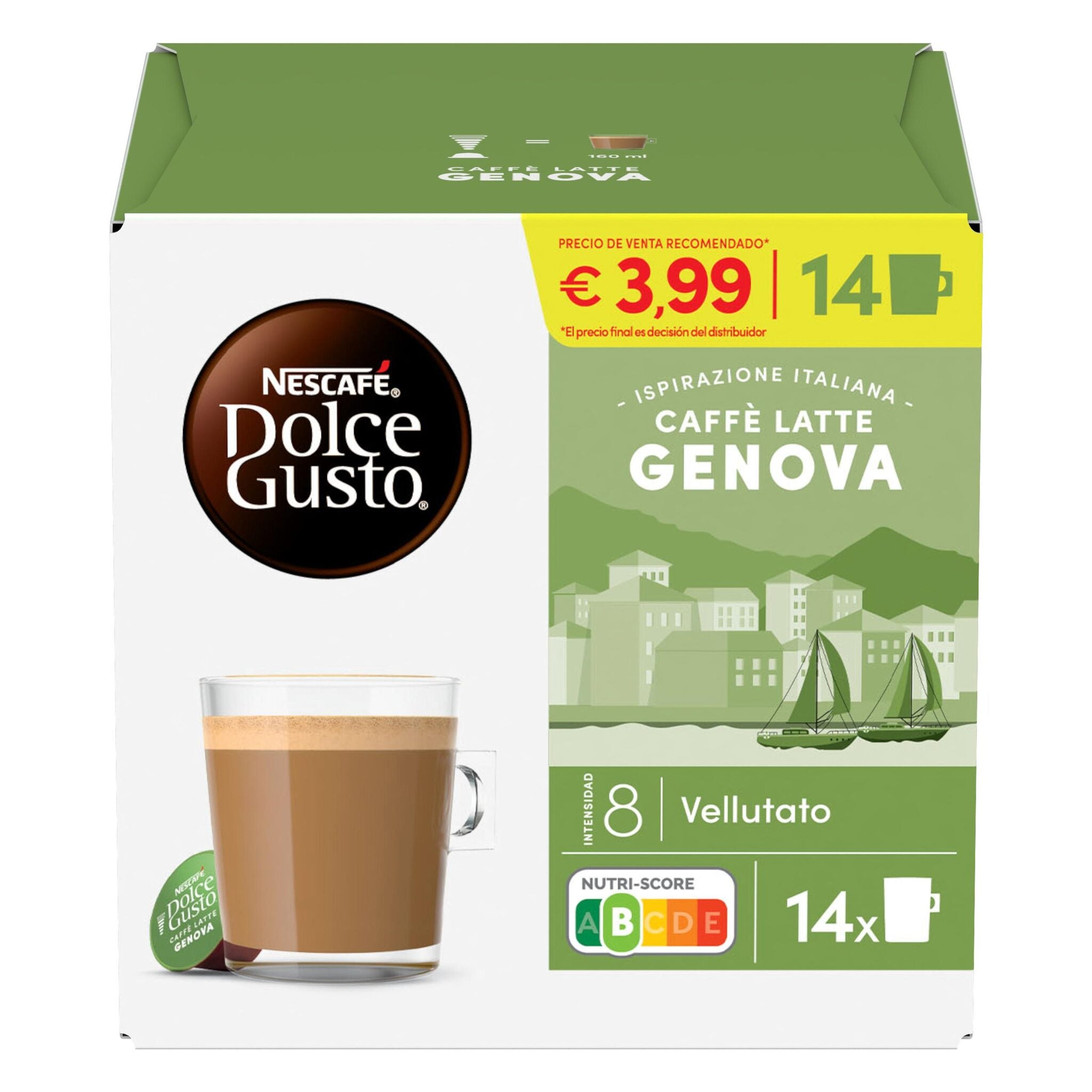 Café capsula latte genova Nescafe p14 117.60g