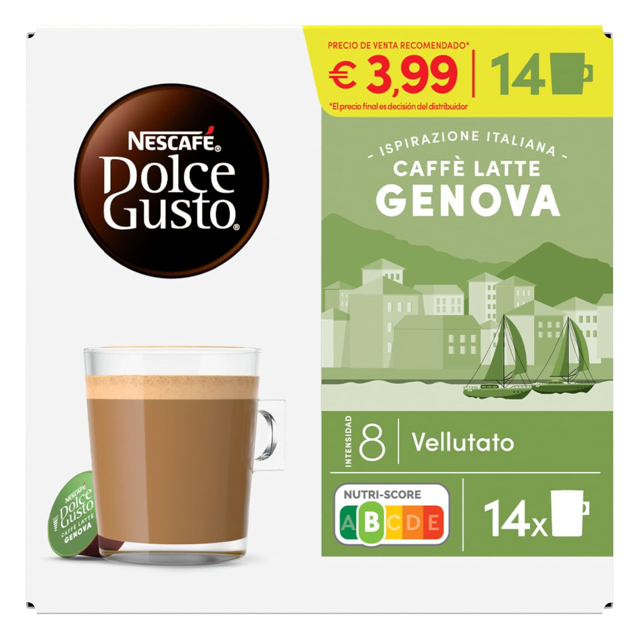 Café capsula latte genova Nescafe p14 117.60g