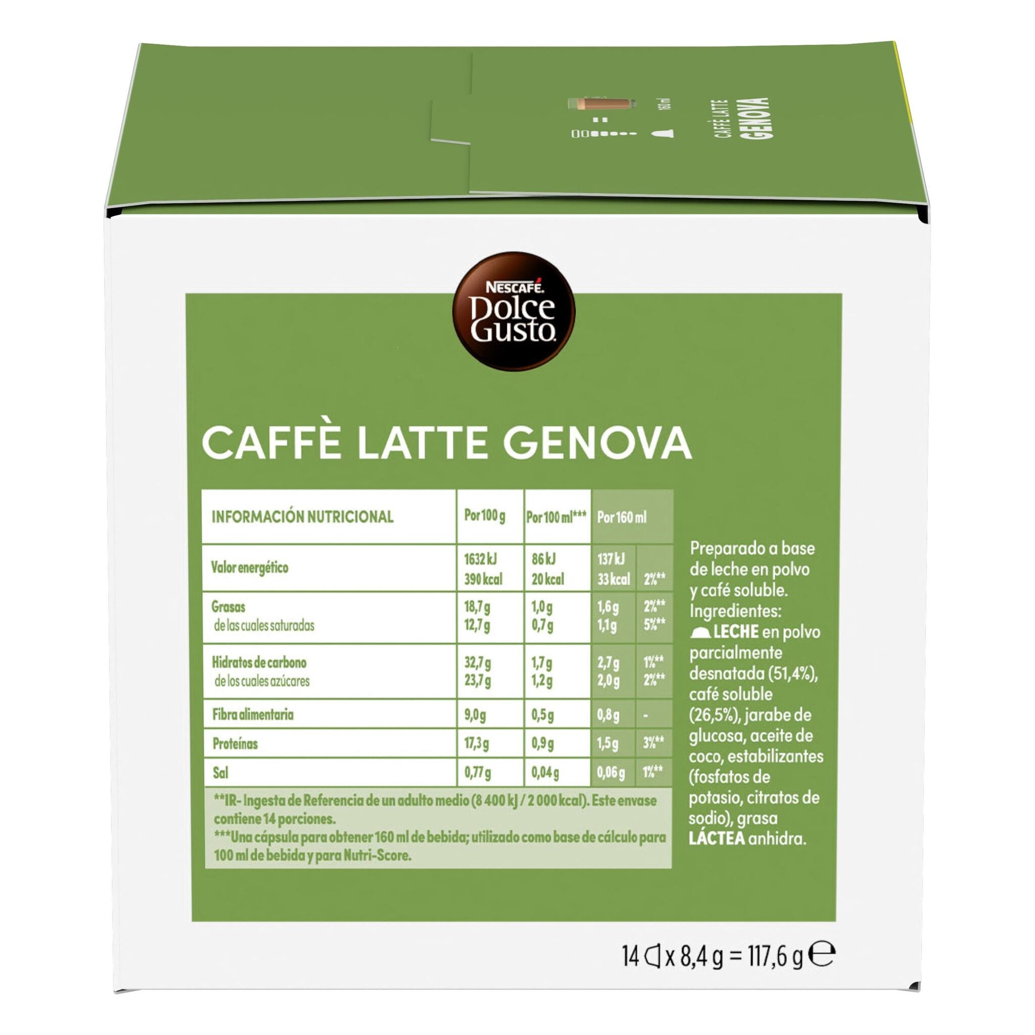 Café capsula latte genova Nescafe p14 117.60g