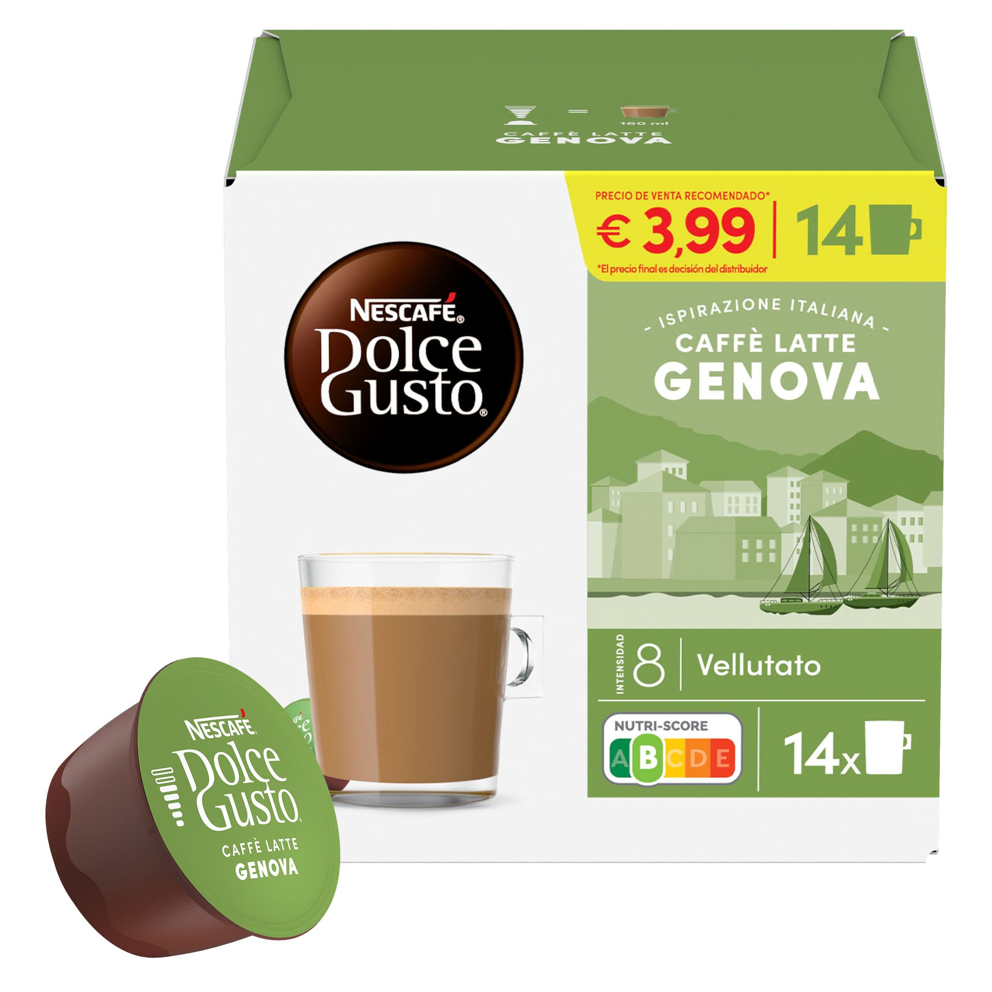 Café capsula latte genova Nescafe p14 117.60g