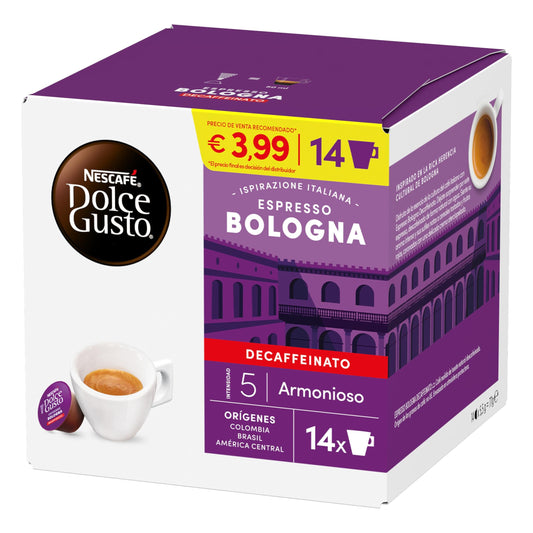 Café cápsula espresso bologna descafeinado Dolce gusto p14 231g La Despensa