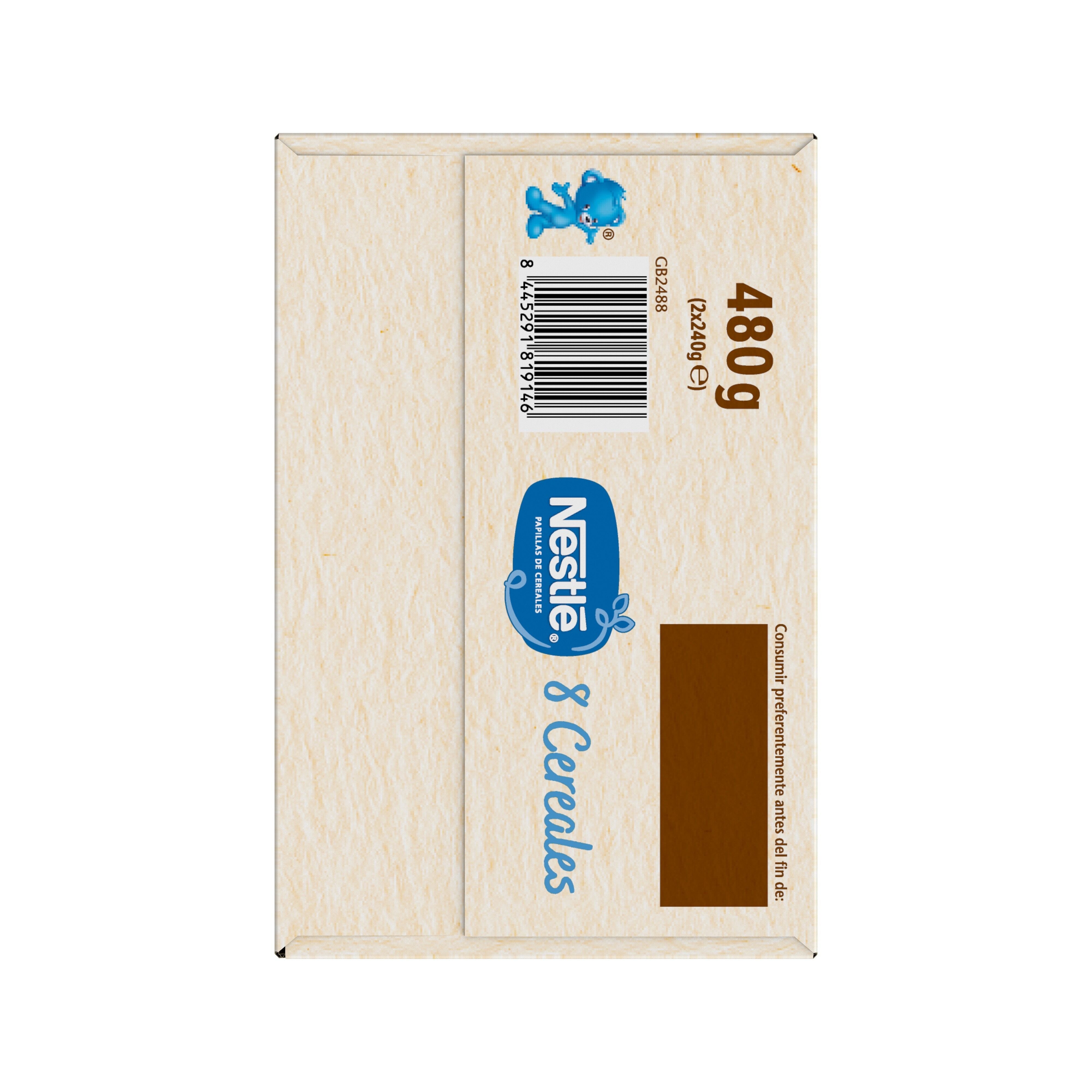 Preparado papilla 8 cereales Nestle 480g