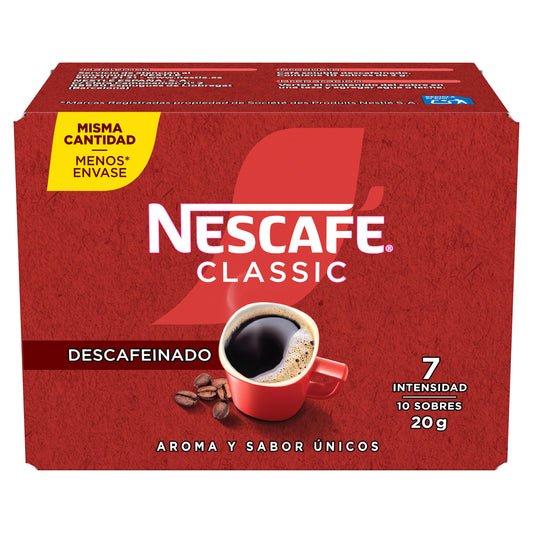 Café soluble descafeinado sobres Nescafe p10 La Despensa