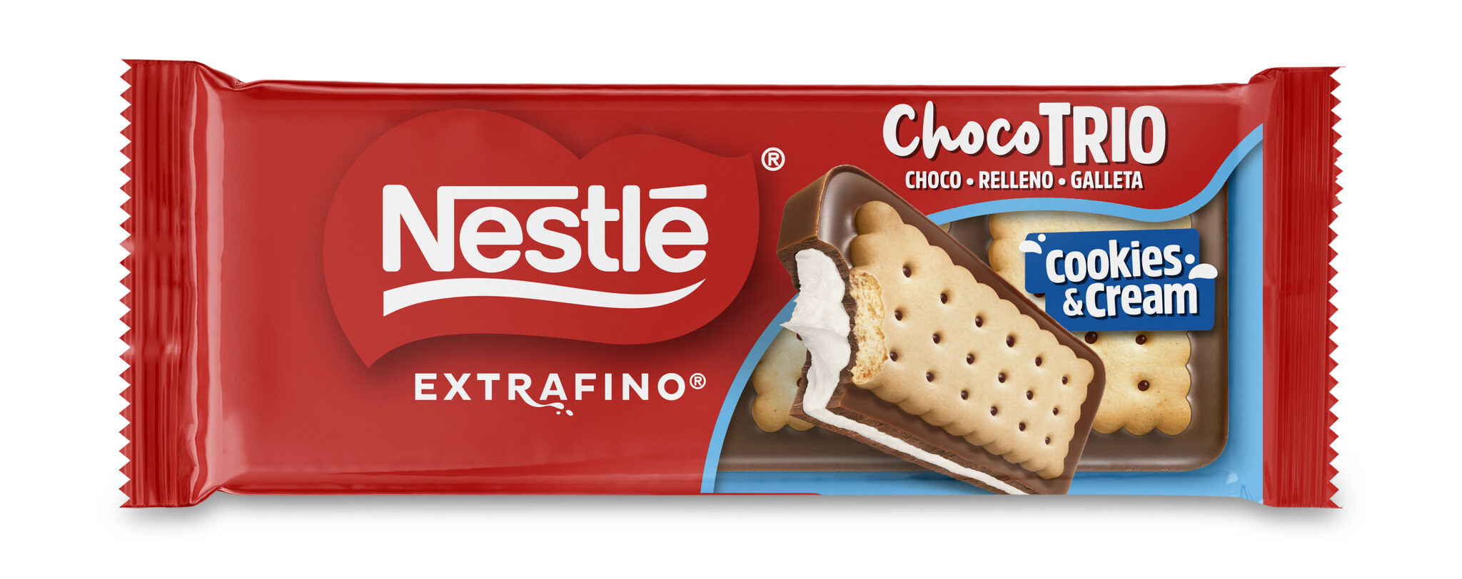 Chocolate c/leche trio cookies & cream Nestle 90g