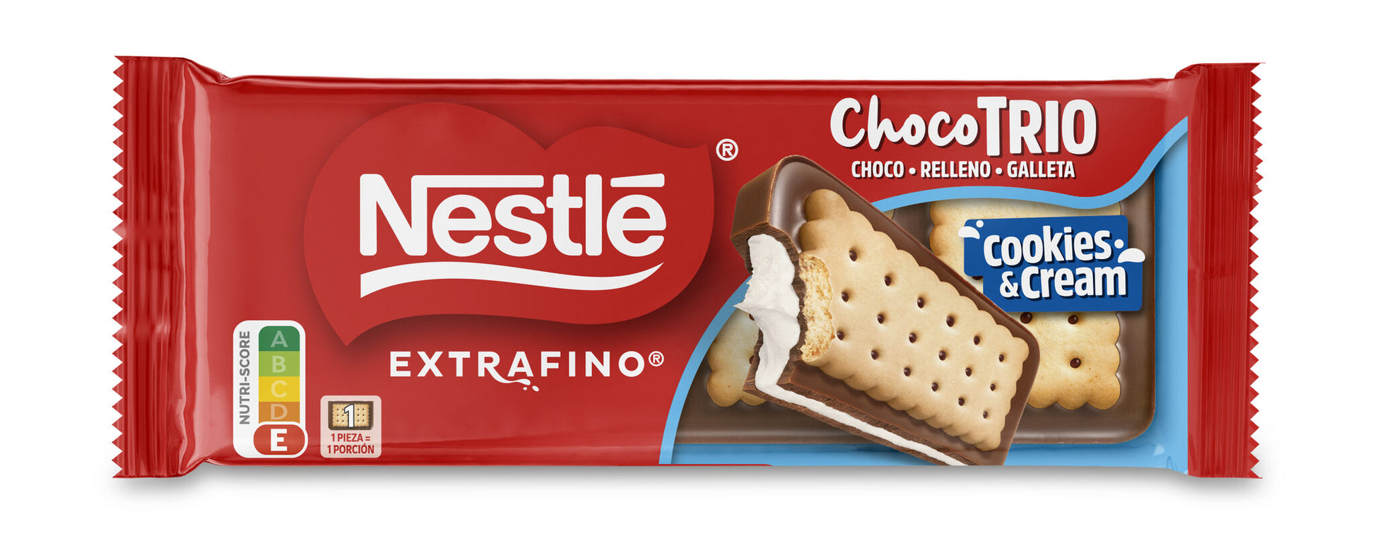 Chocolate c/leche trio cookies & cream Nestle 90g