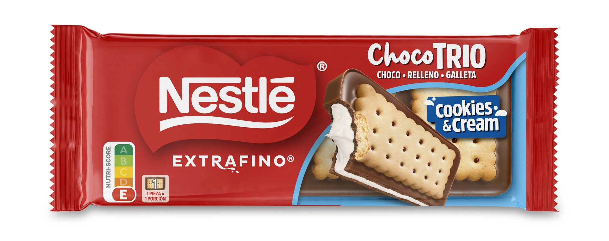 Chocolate c/leche trio cookies & cream Nestle 90g