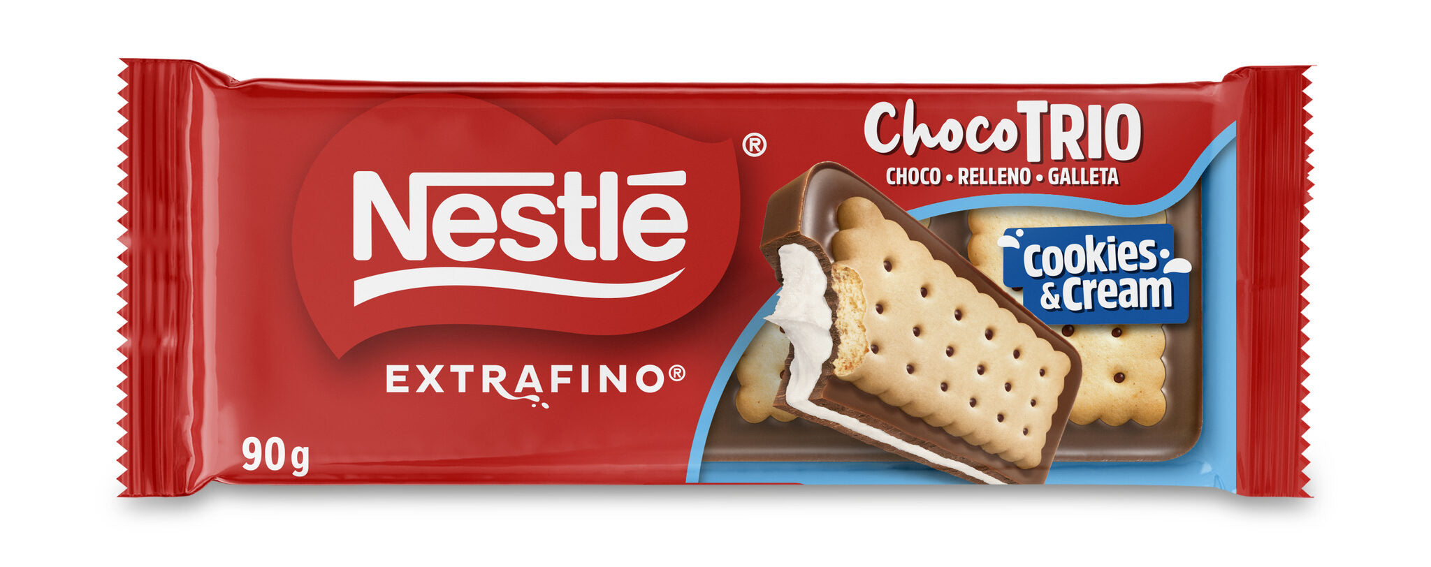 Chocolate c/leche trio cookies & cream Nestle 90g