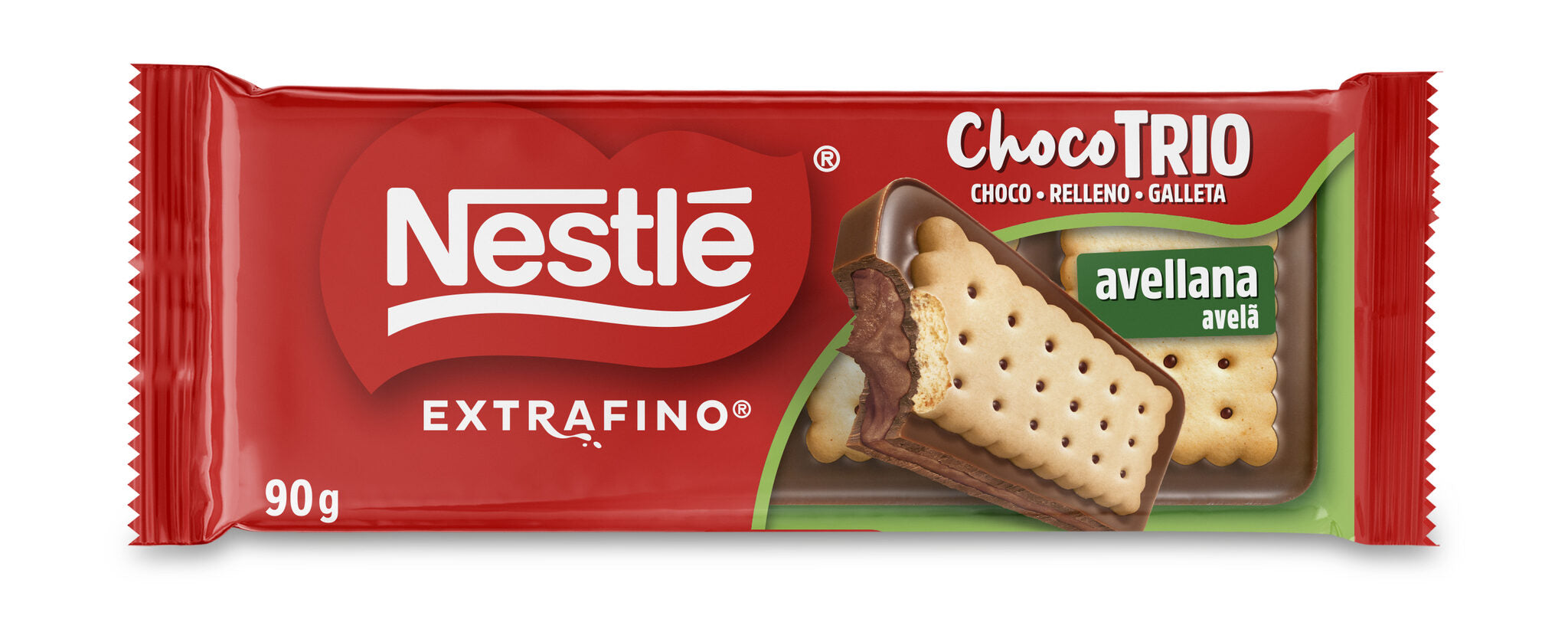 Chocolate c/leche trio avellana Nestle 90g