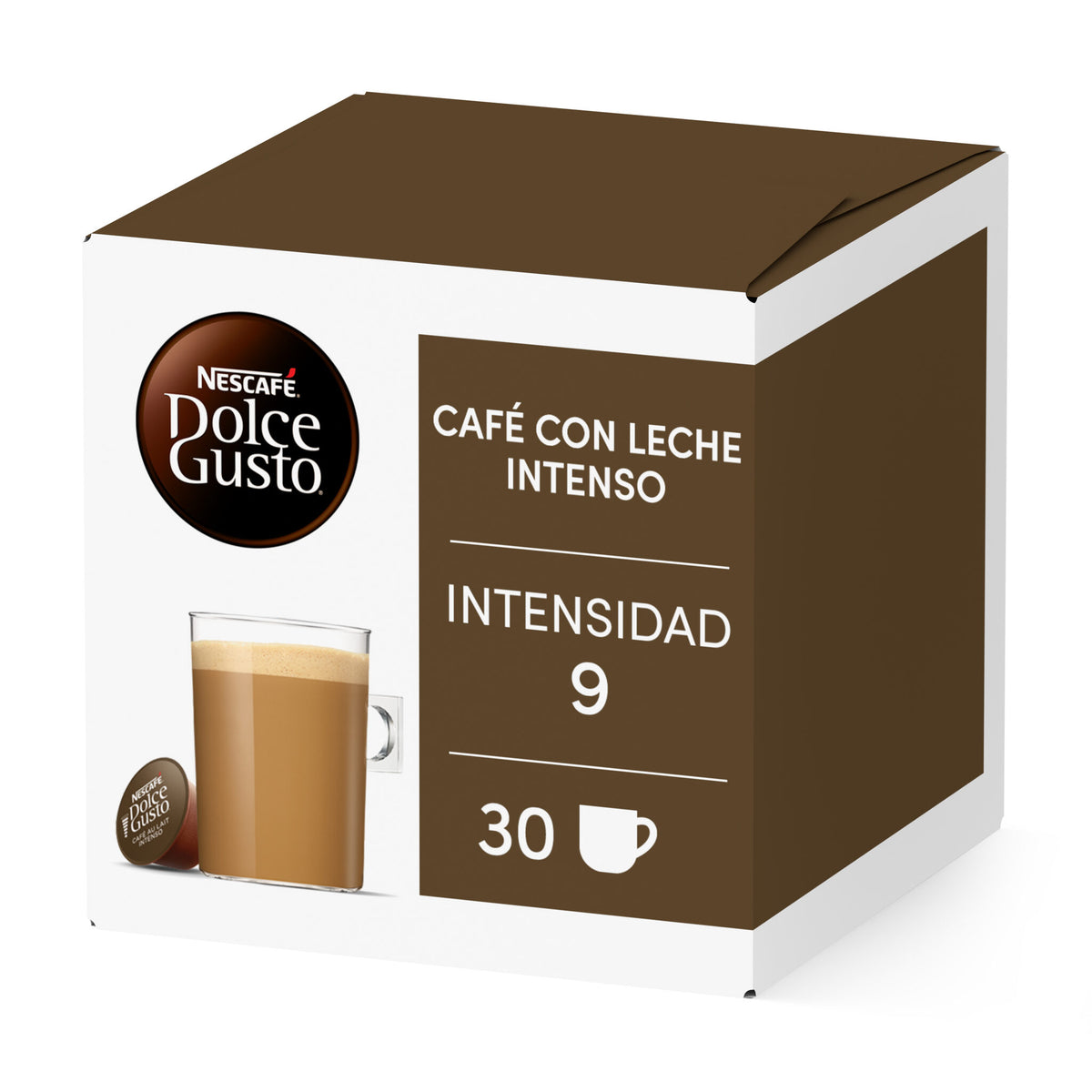 Café capsula intenso c/leche Dolce gusto p30