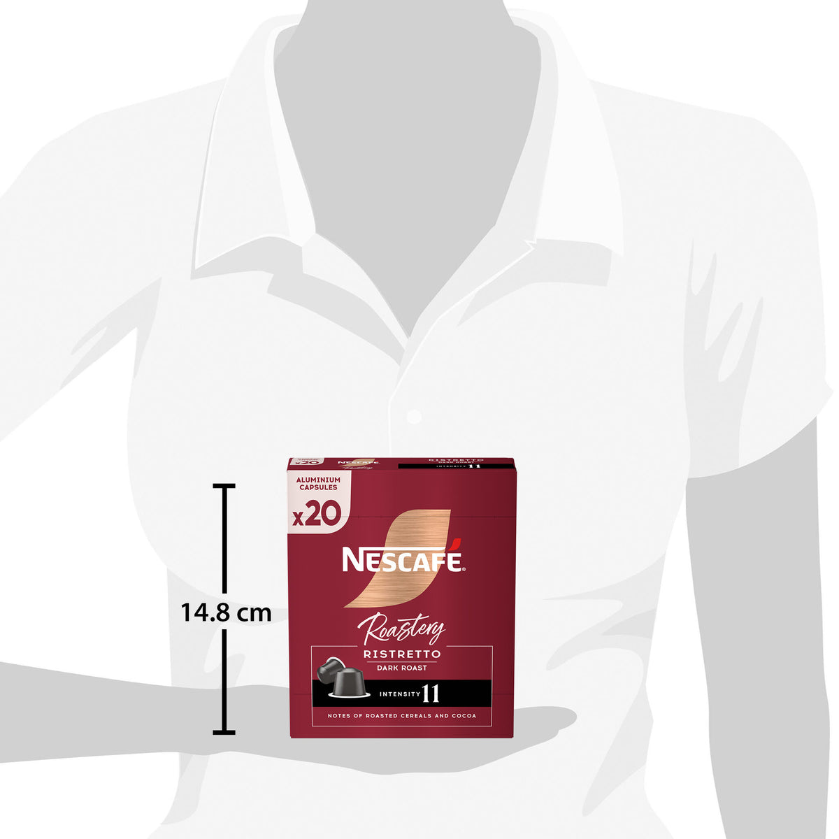 Cafe capsulas ristretto dark Nescafe p20 84g