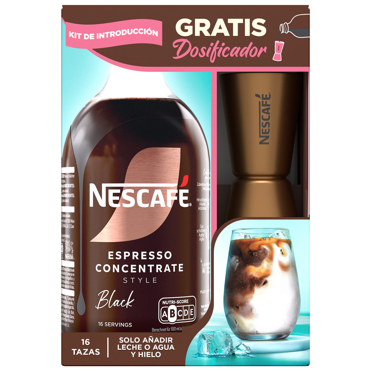 Concentrado cafe black s/az Nescafe 500ml