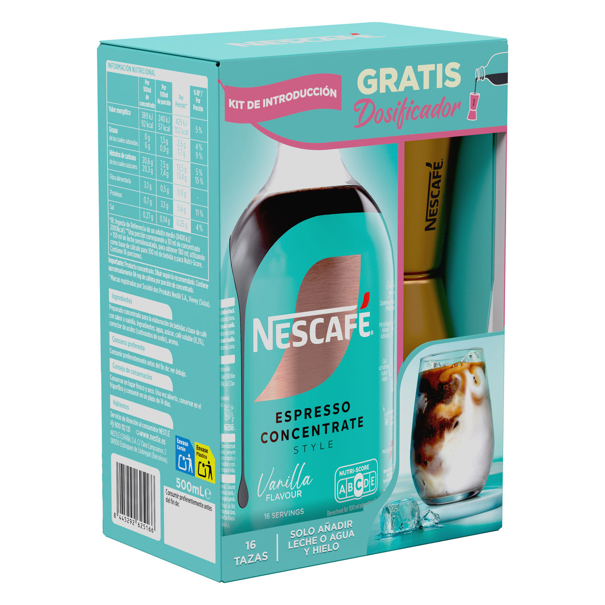 Concentrado cafe vainilla Nescafe 500ml