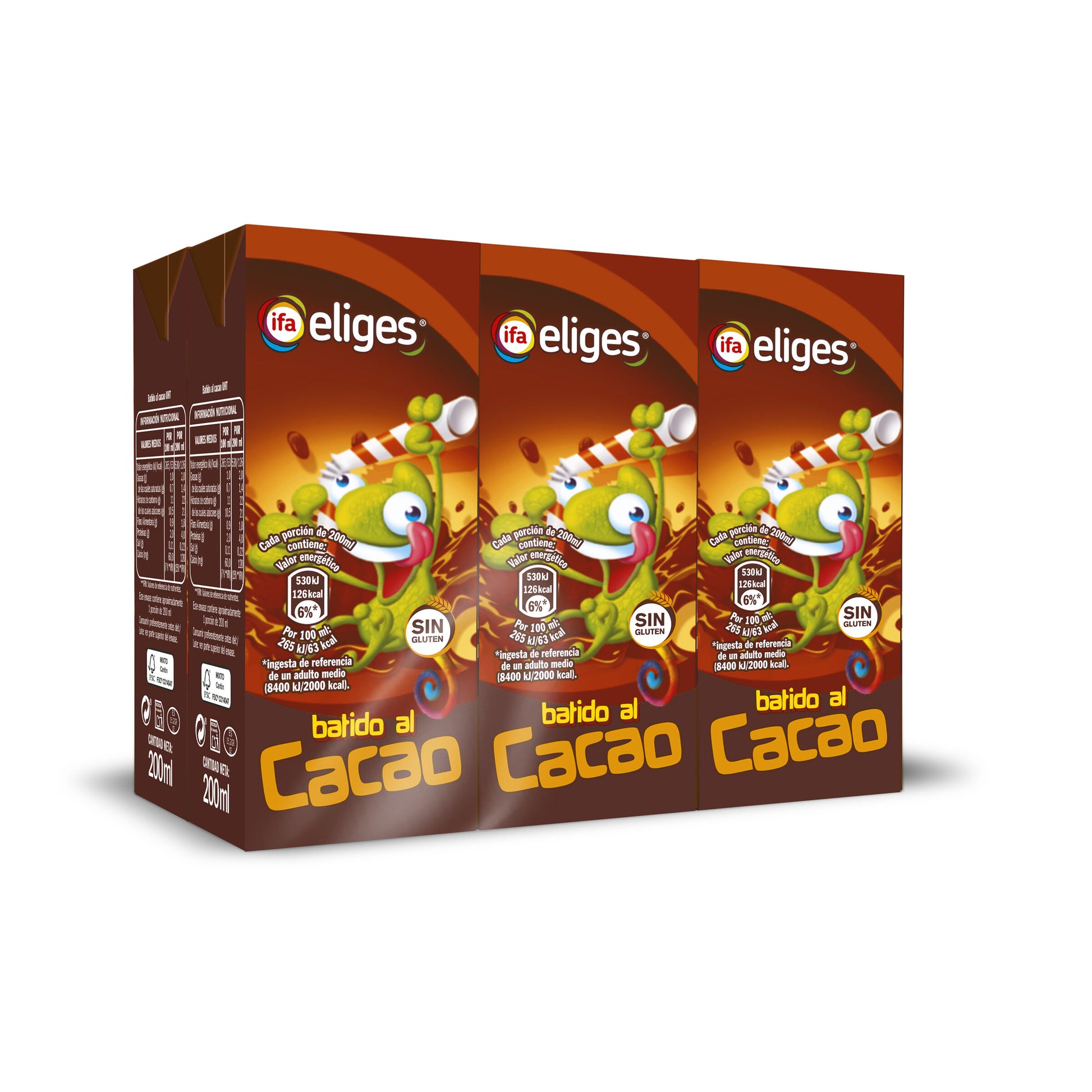 Batido cacao Ifa eliges p6 200ml/u