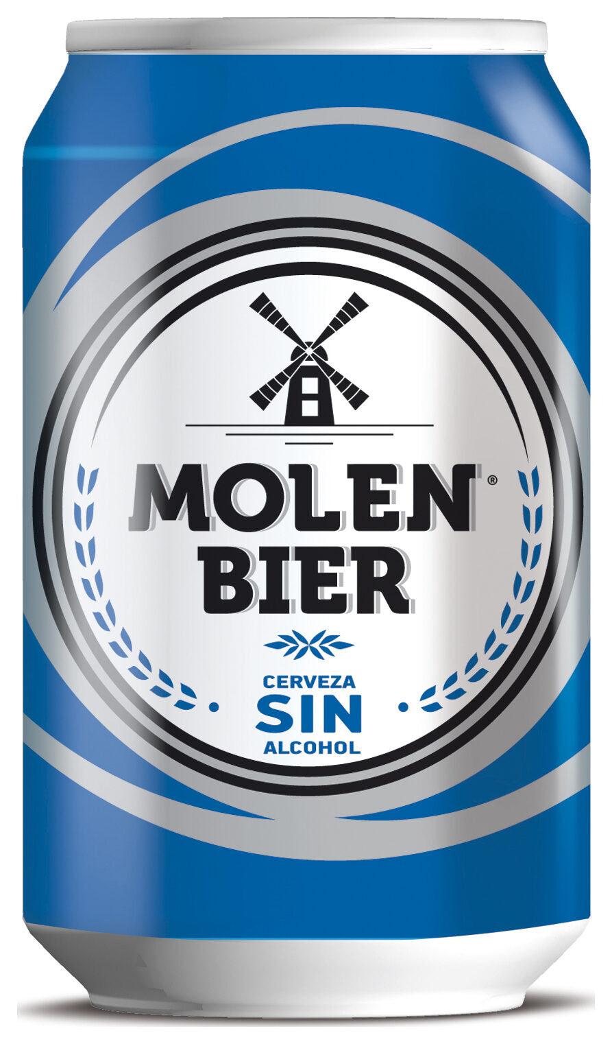 Cerveza rubia s/alcohol lata Mollen bier 330ml