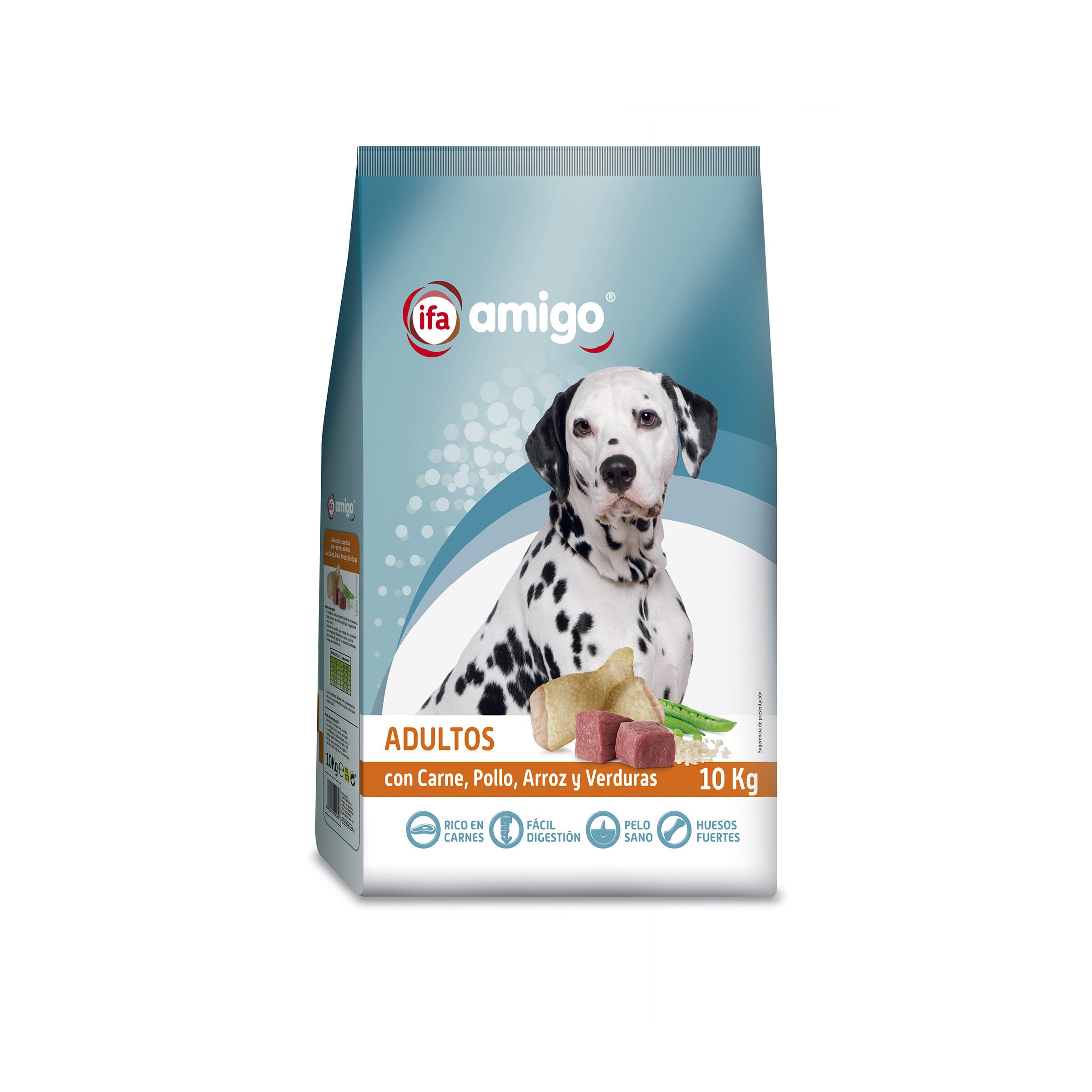 Comida seca perro pollo/cereales adultos Ifa amigo 10kg