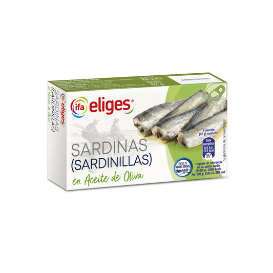 Sardinillas aceite oliva rr-90 lata Ifa eliges 62g escurr La Despensa