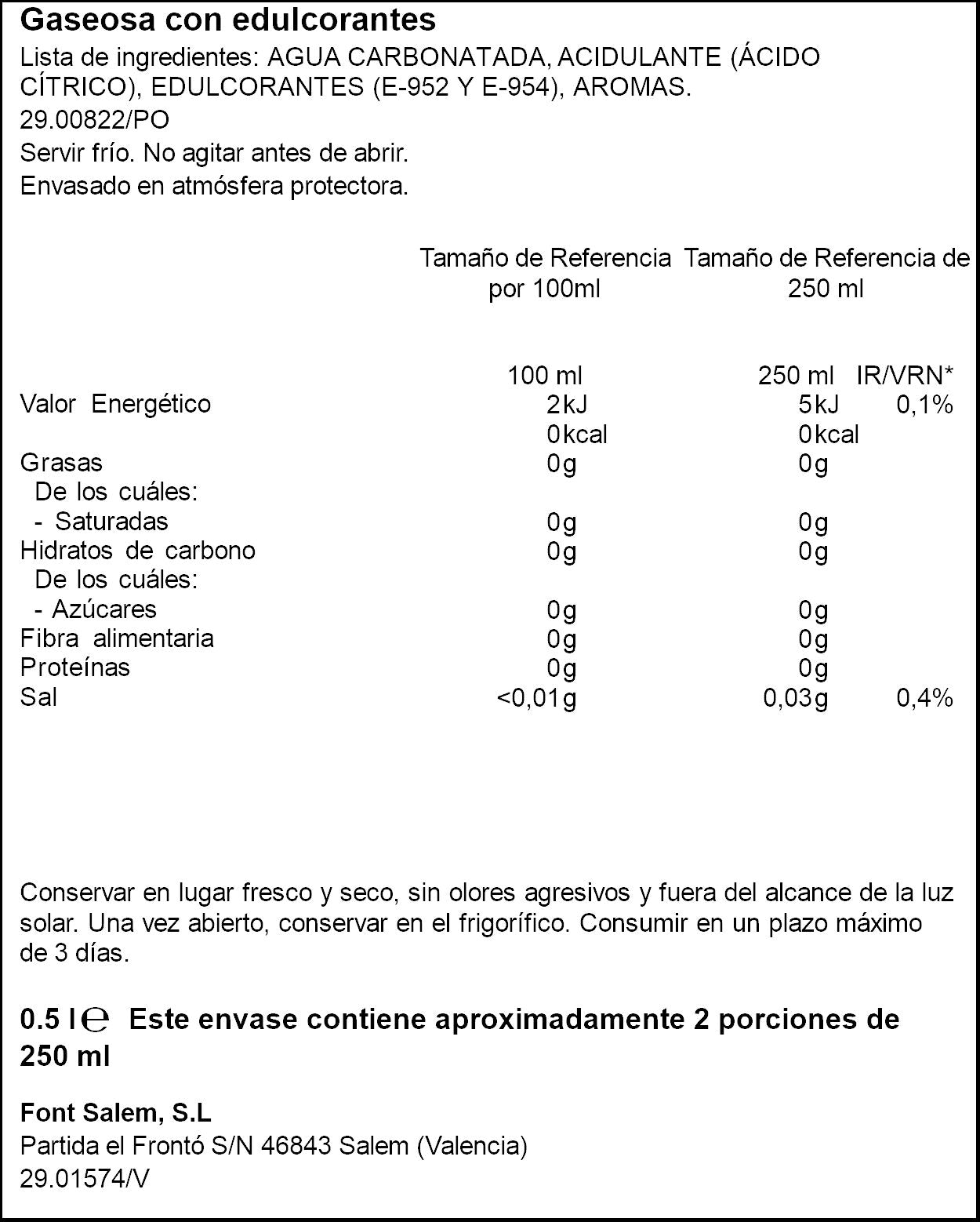 Gaseosa  Ifa eliges 500ml