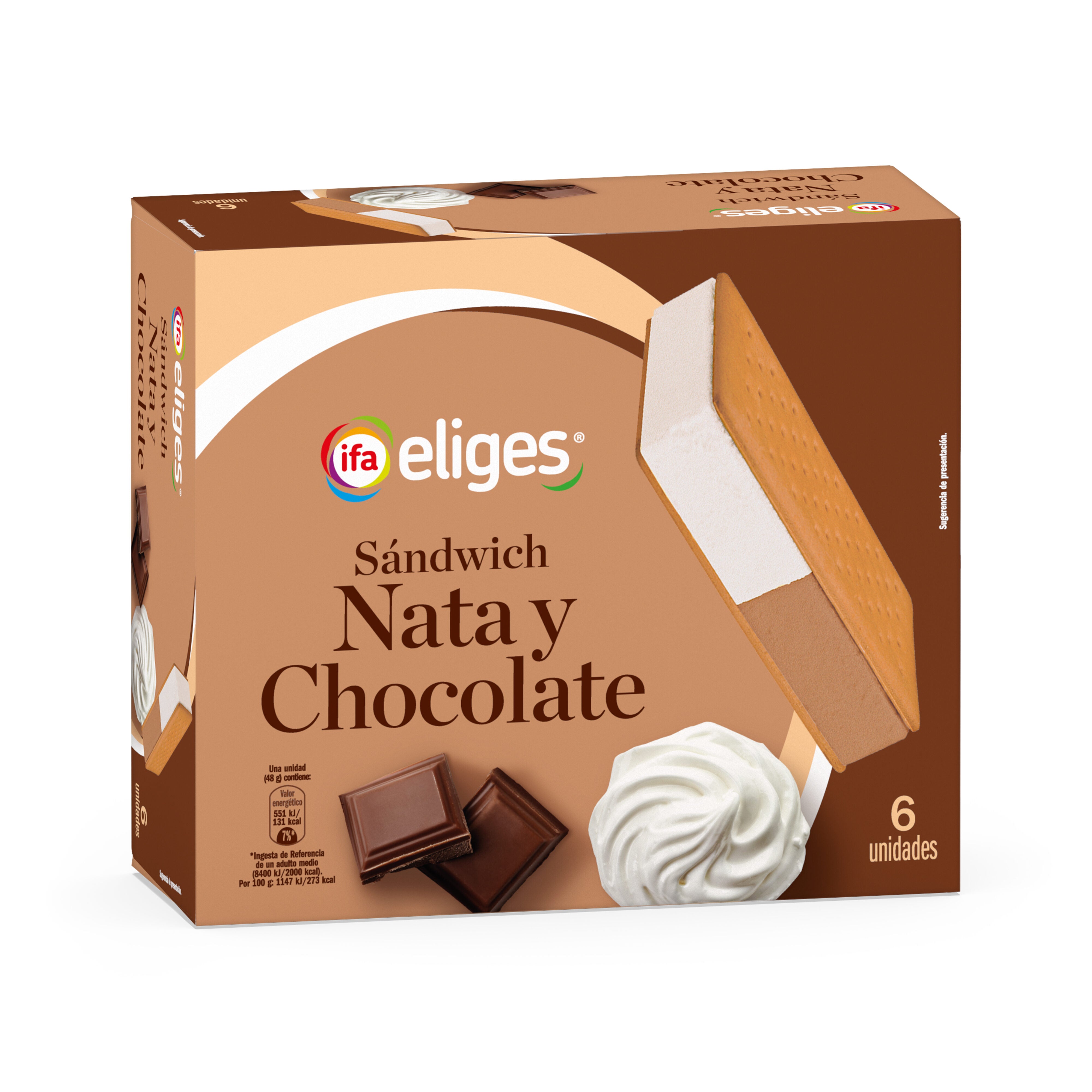 Sandwich nata chocolate Ifa eliges p6x100ml