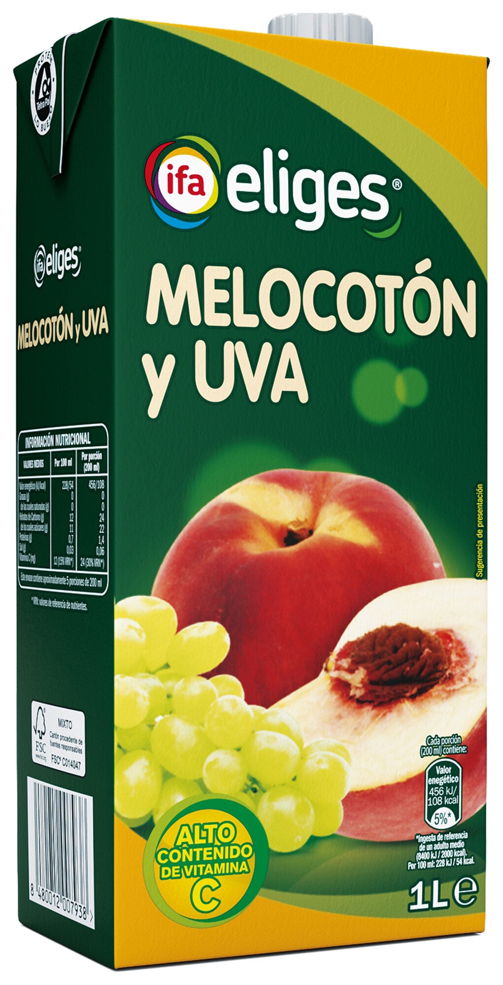 Zumo concentrado melo/uva Ifa eliges 1l