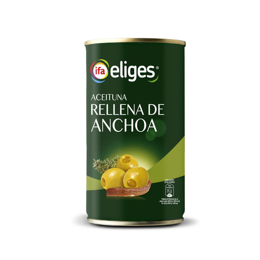 Aceituna manzanilla rellenas anchoa lata Ifa eliges 150g escurr La Despensa