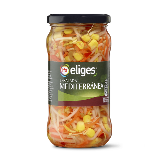 Ensalada mediterránea cristal Ifa eliges 180g escurr La Despensa