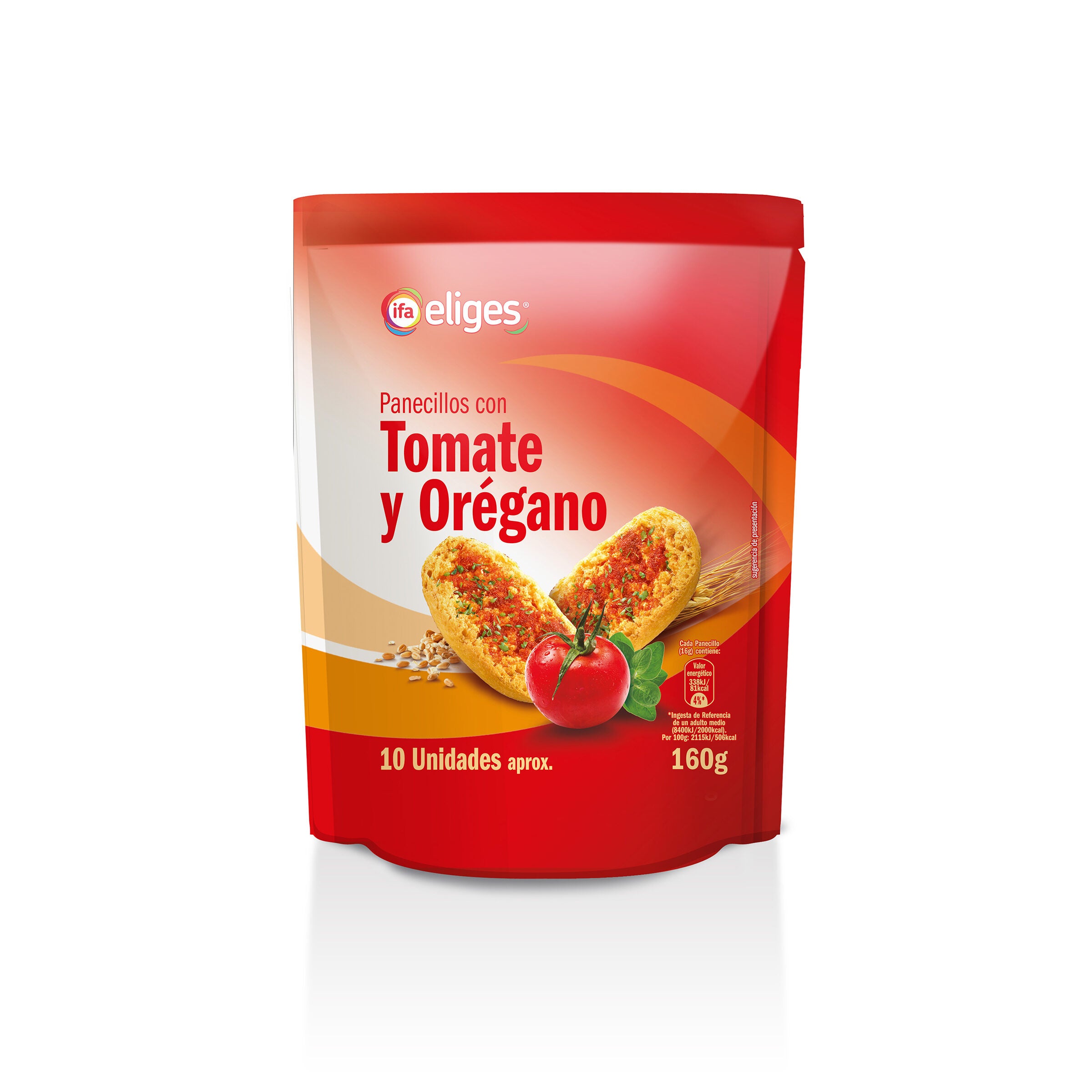 Panecillo tostado tomate/oregano Ifa eliges 160g