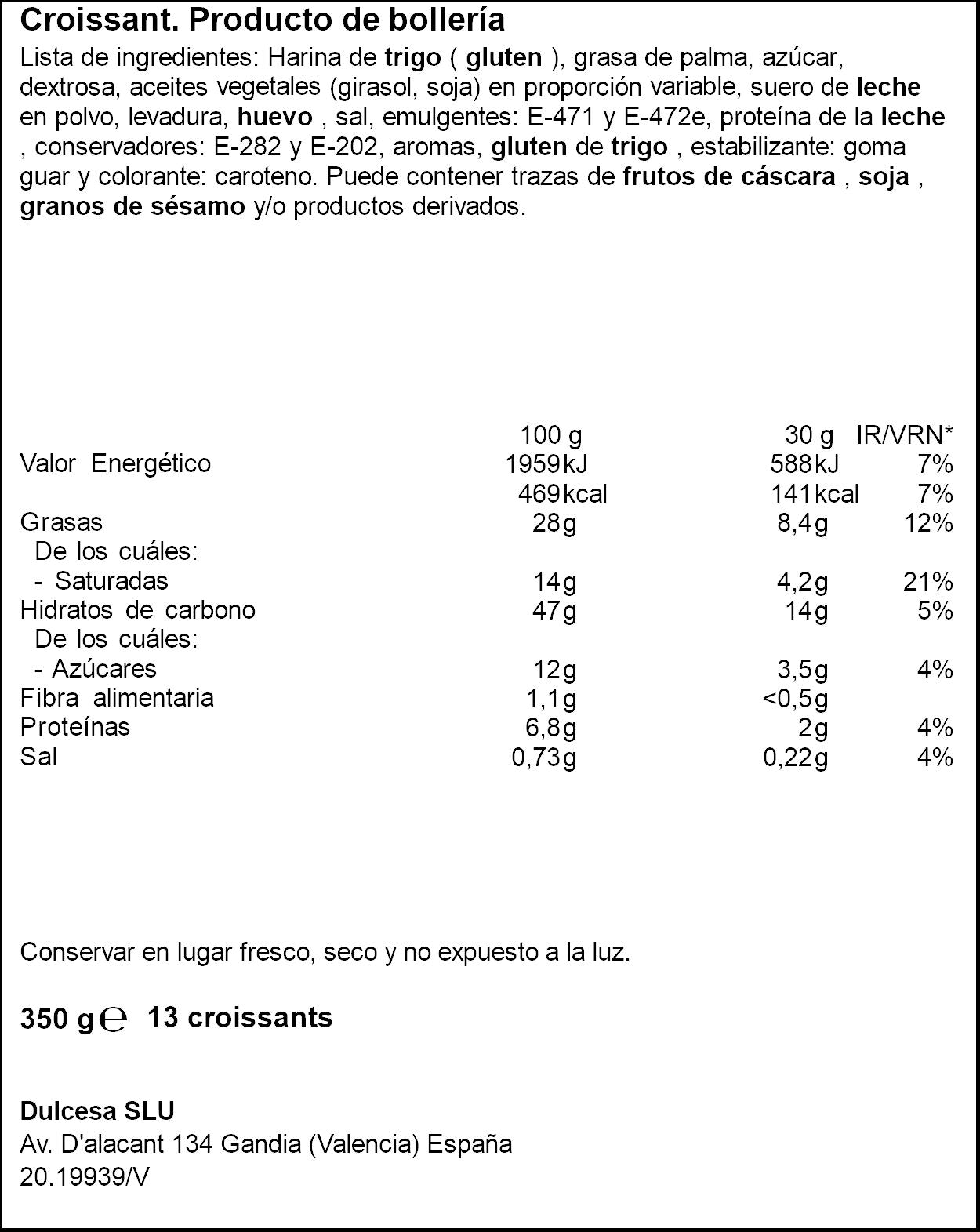 Croissant individual Ifa eliges 350g