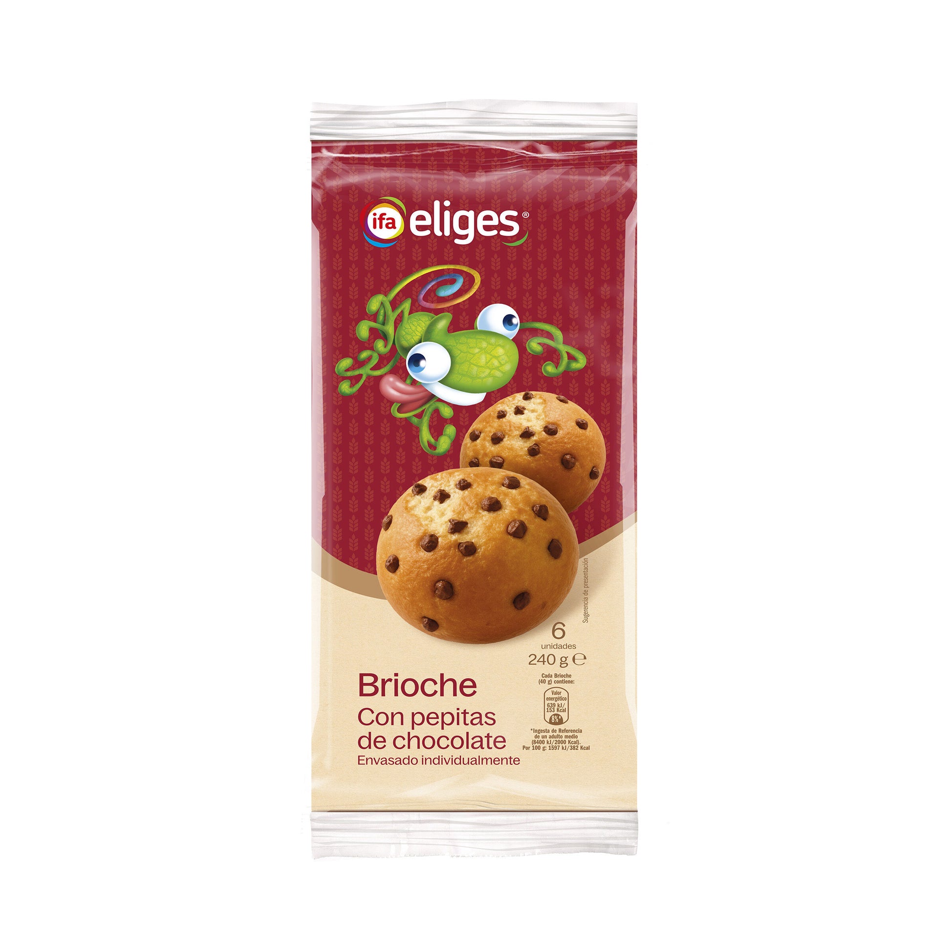 Brioche pepitas de chocolate Ifa eliges p6 240g