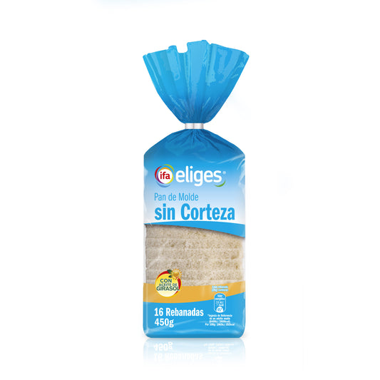 Pan de molde s/corteza Ifa eliges 450g La Despensa
