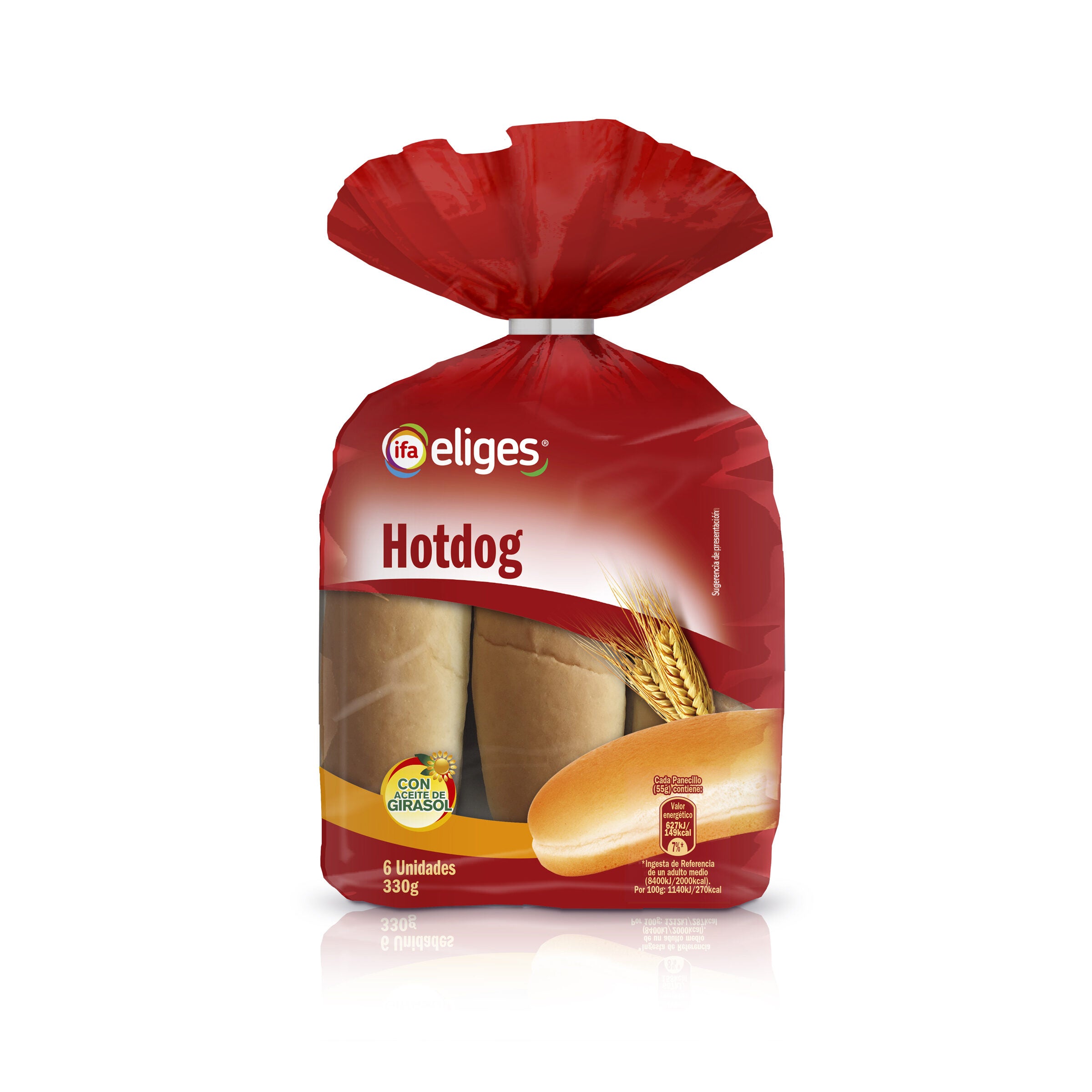 Pan perrito Ifa eliges p6 330g