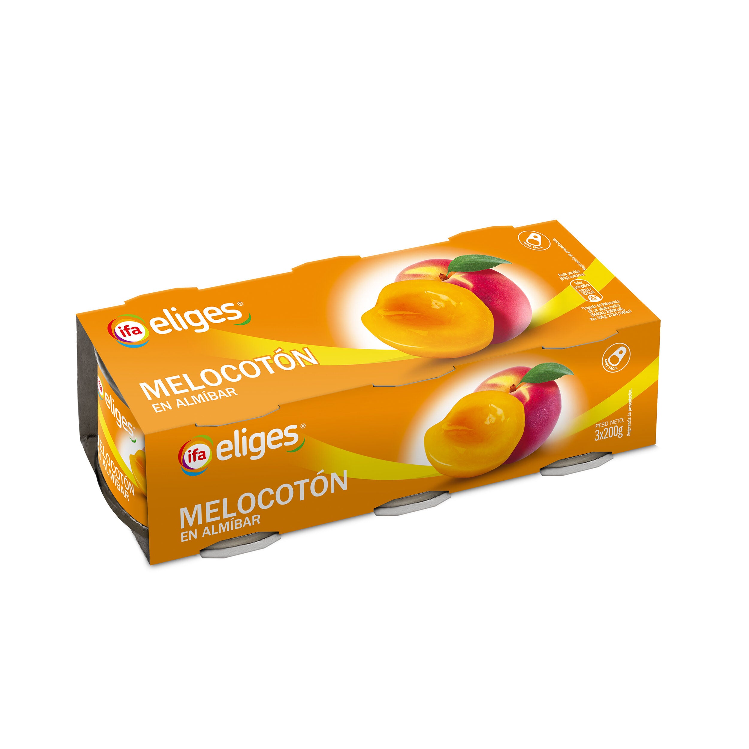 Melocotón almibar Ifa eliges p3 115g/u escurr