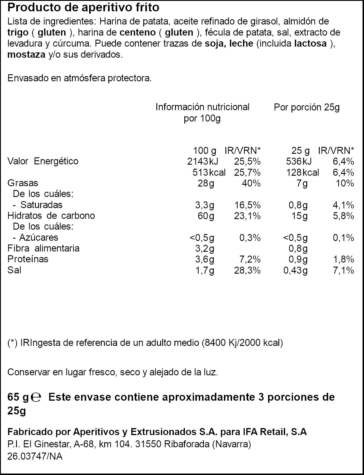 Snack estrellas Ifa eliges 65g
