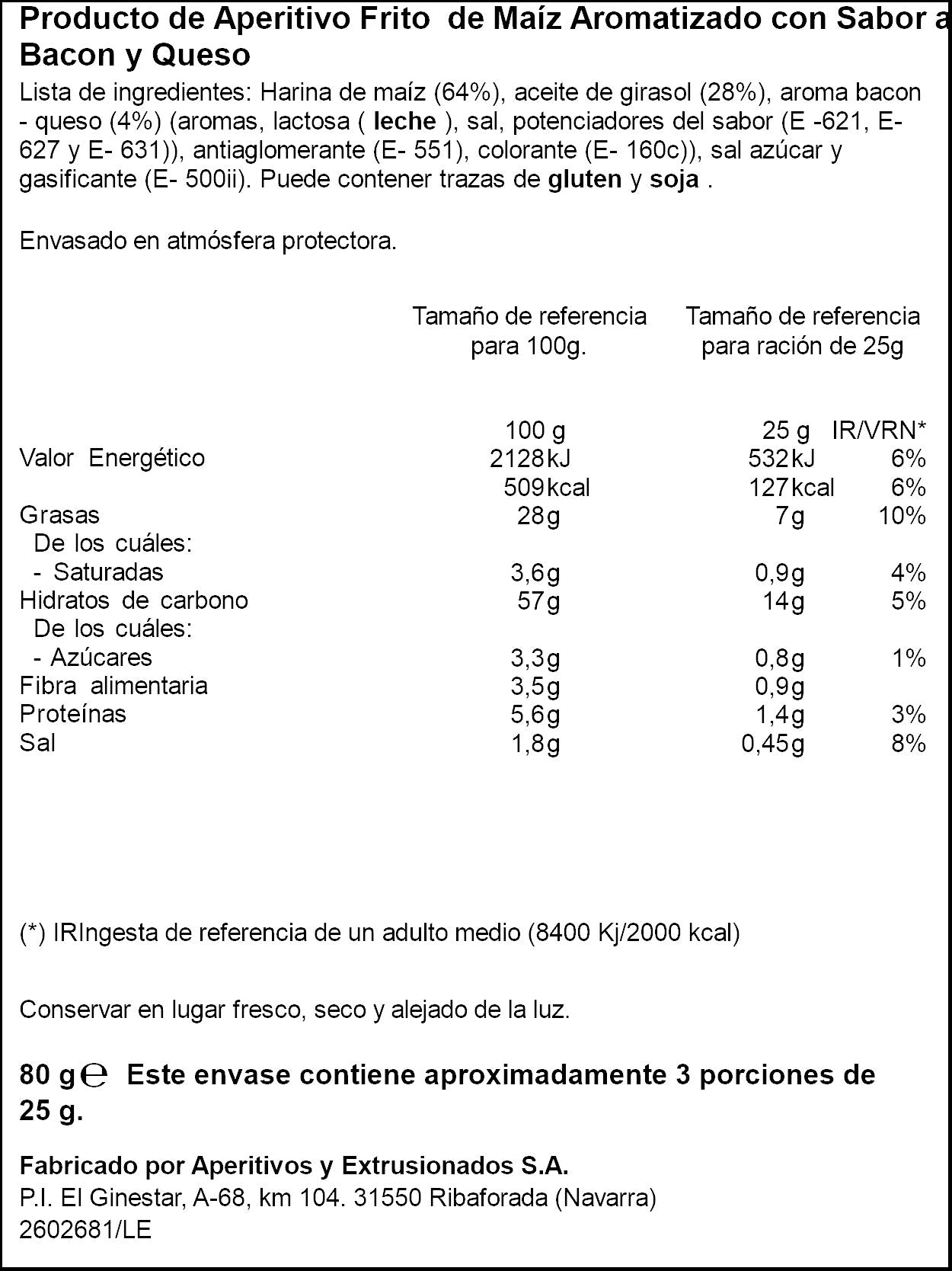 Snack conos maíz Ifa eliges 80g