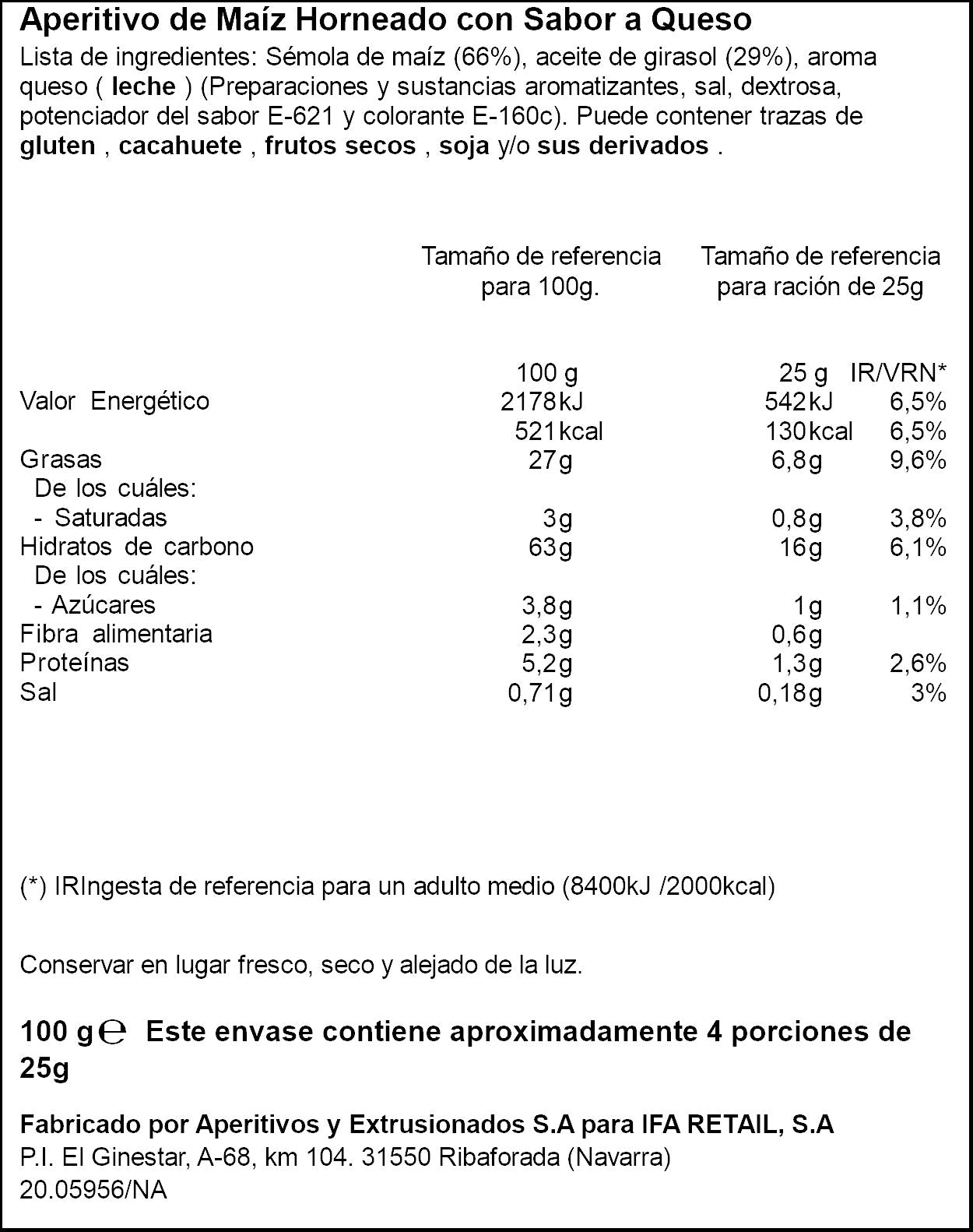 Torcidas maiz  Ifa eliges 100g