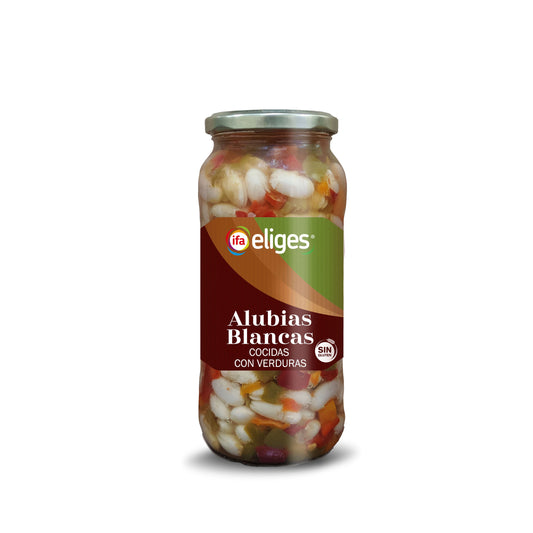 Alubia cocida c/verdura cristal Ifa eliges 400g escurr La Despensa