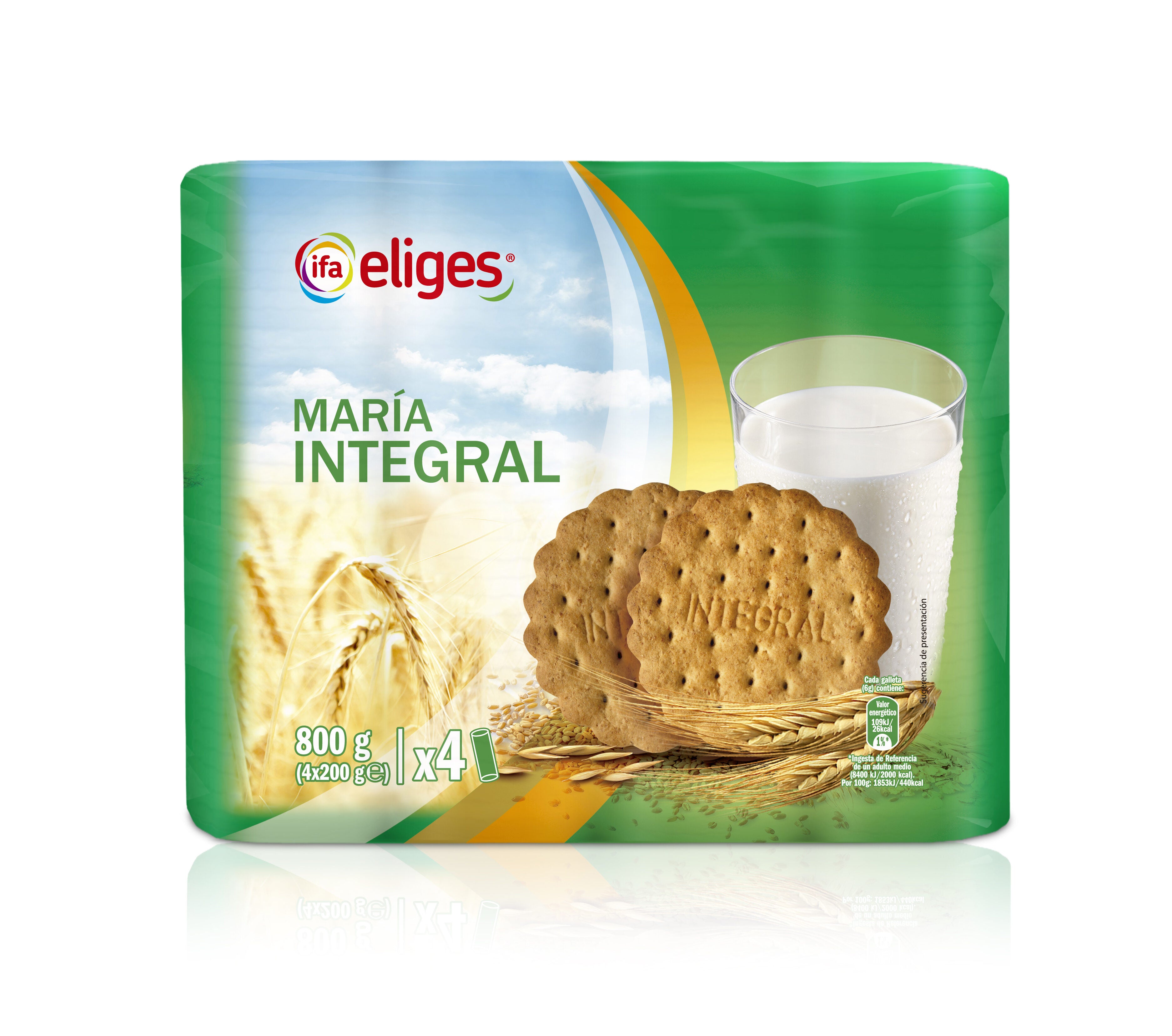 Galleta maría integral Ifa eliges 800g
