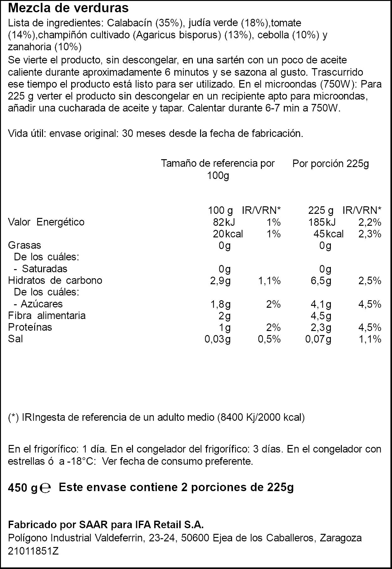 Salteado tradicional campestre Ifa eliges 450g