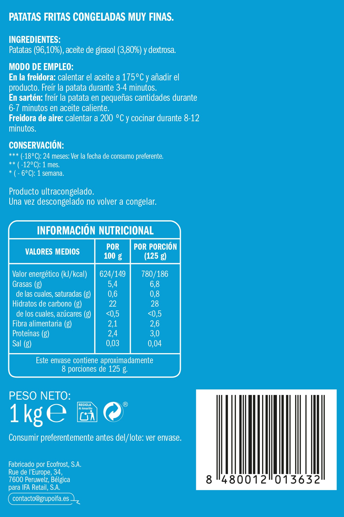 Patatas muy fina Ifa eliges 1k