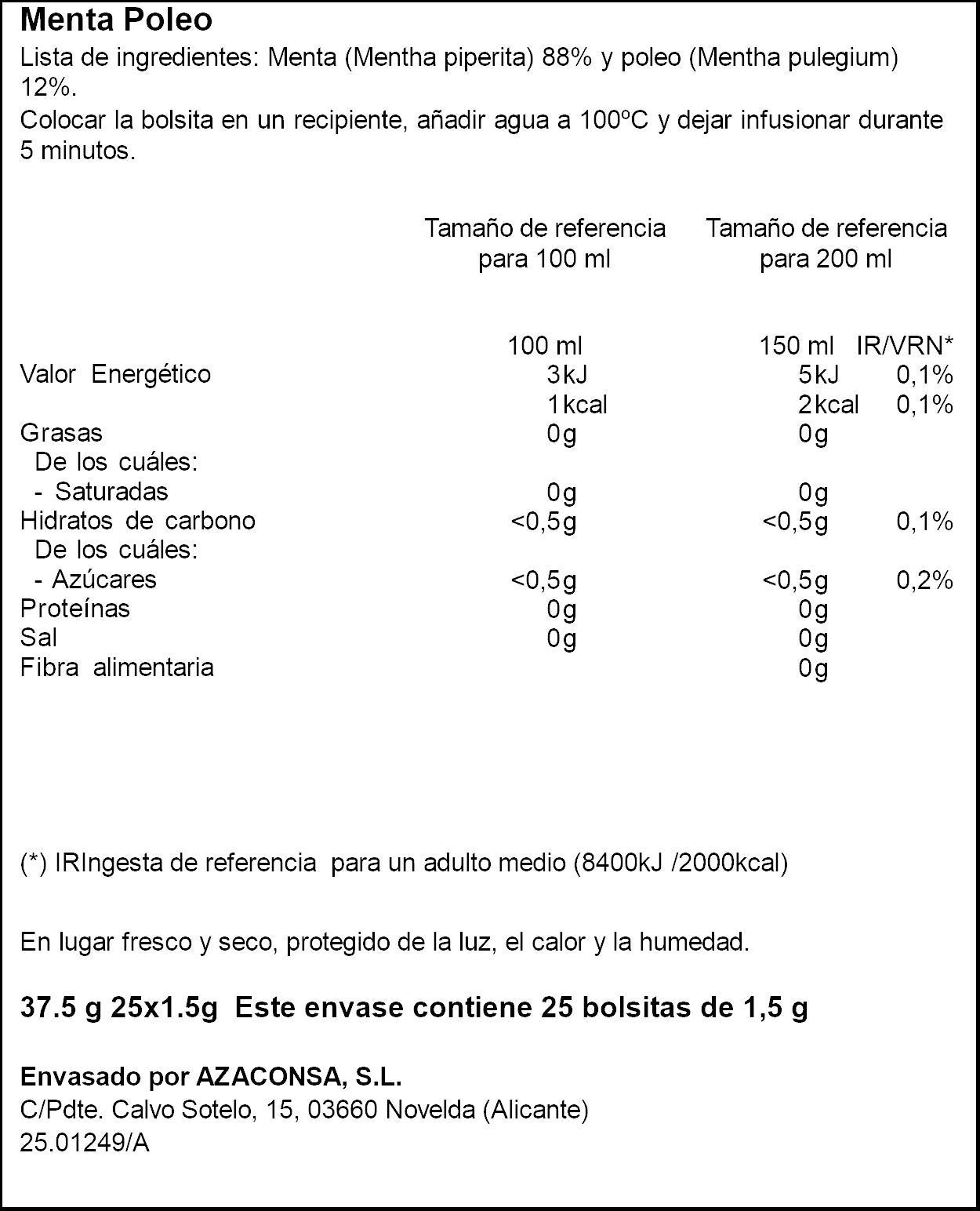 Poleo menta  Ifa eliges p24