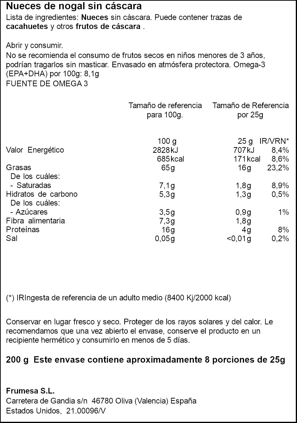 Nuez mondada Ifa eliges 200g