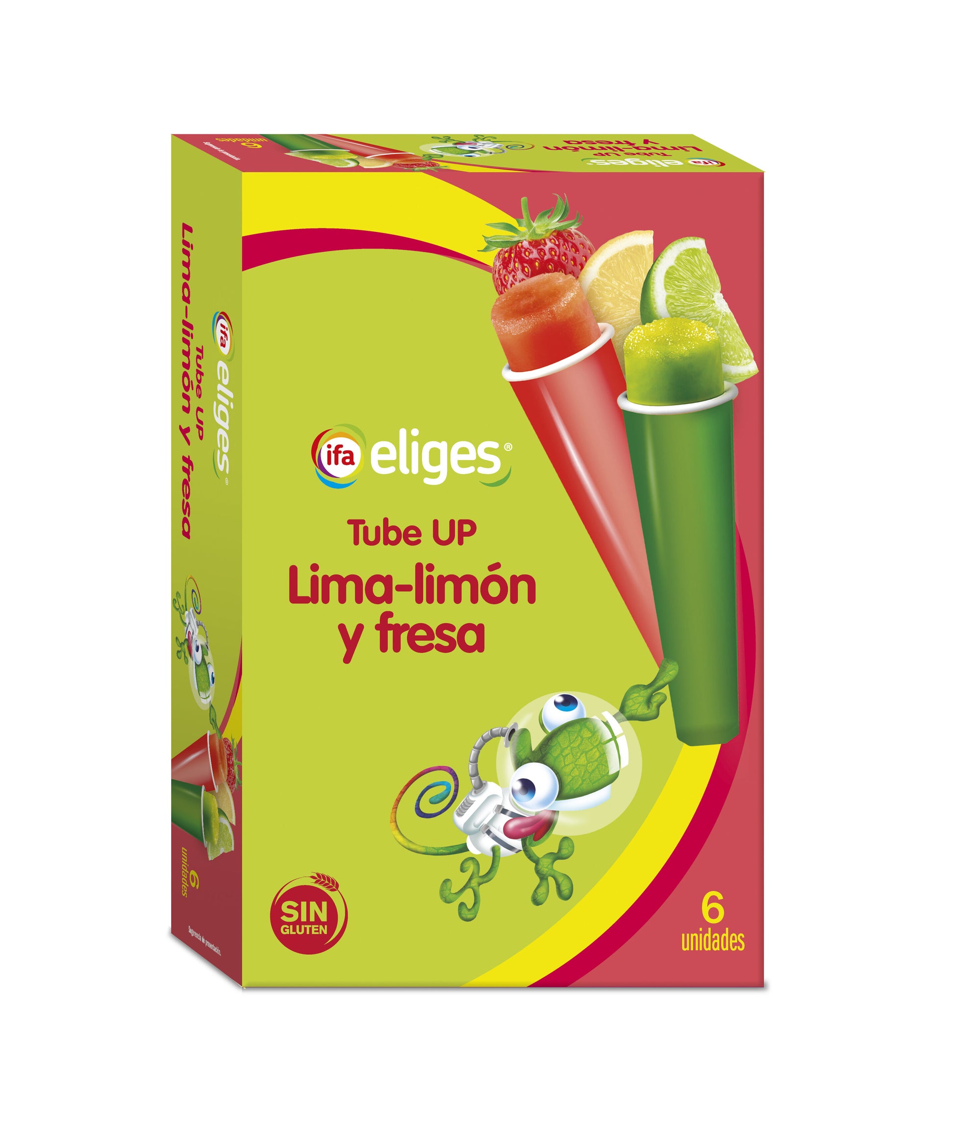 Helado infantil tube-up limon fresa Ifa eliges p6x115ml