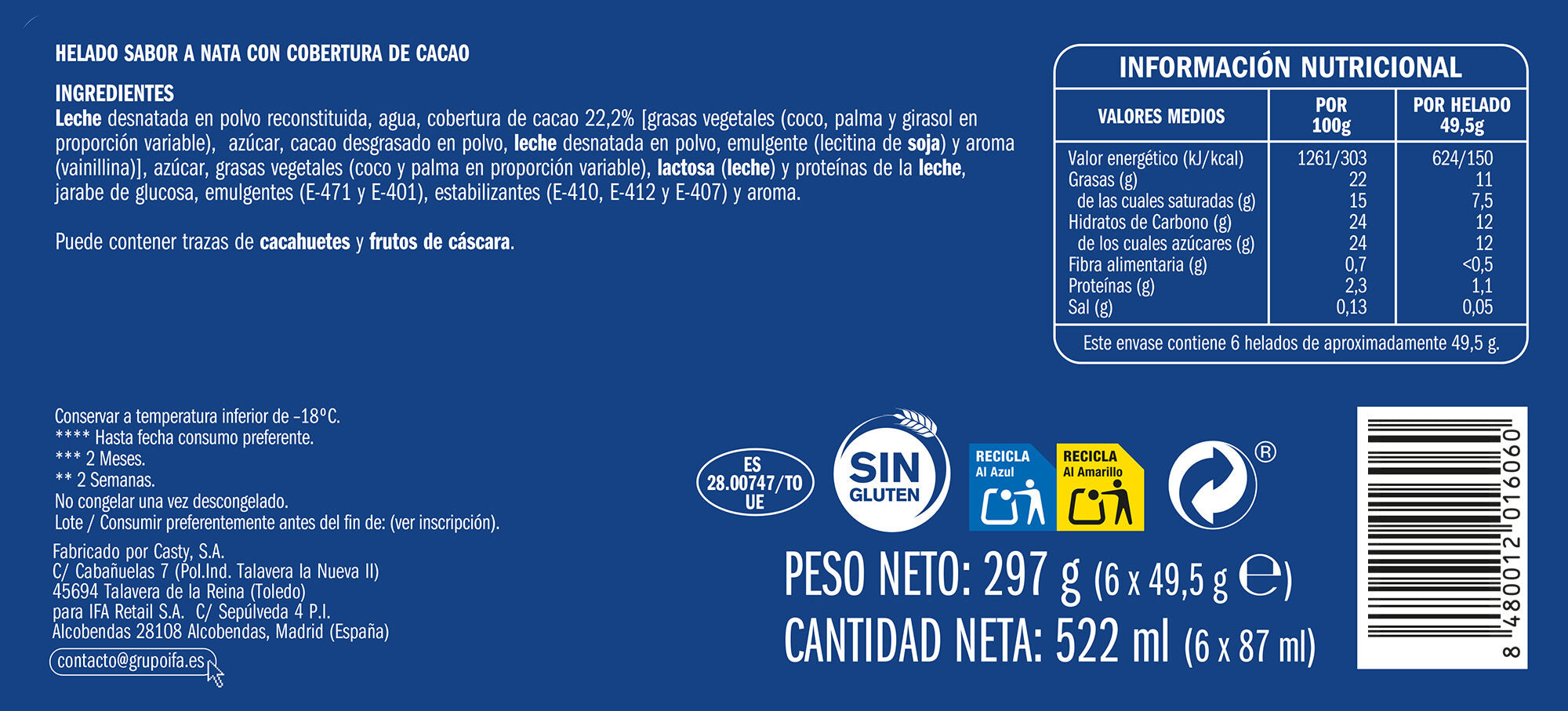 Bombon nata Ifa eliges p6x87ml