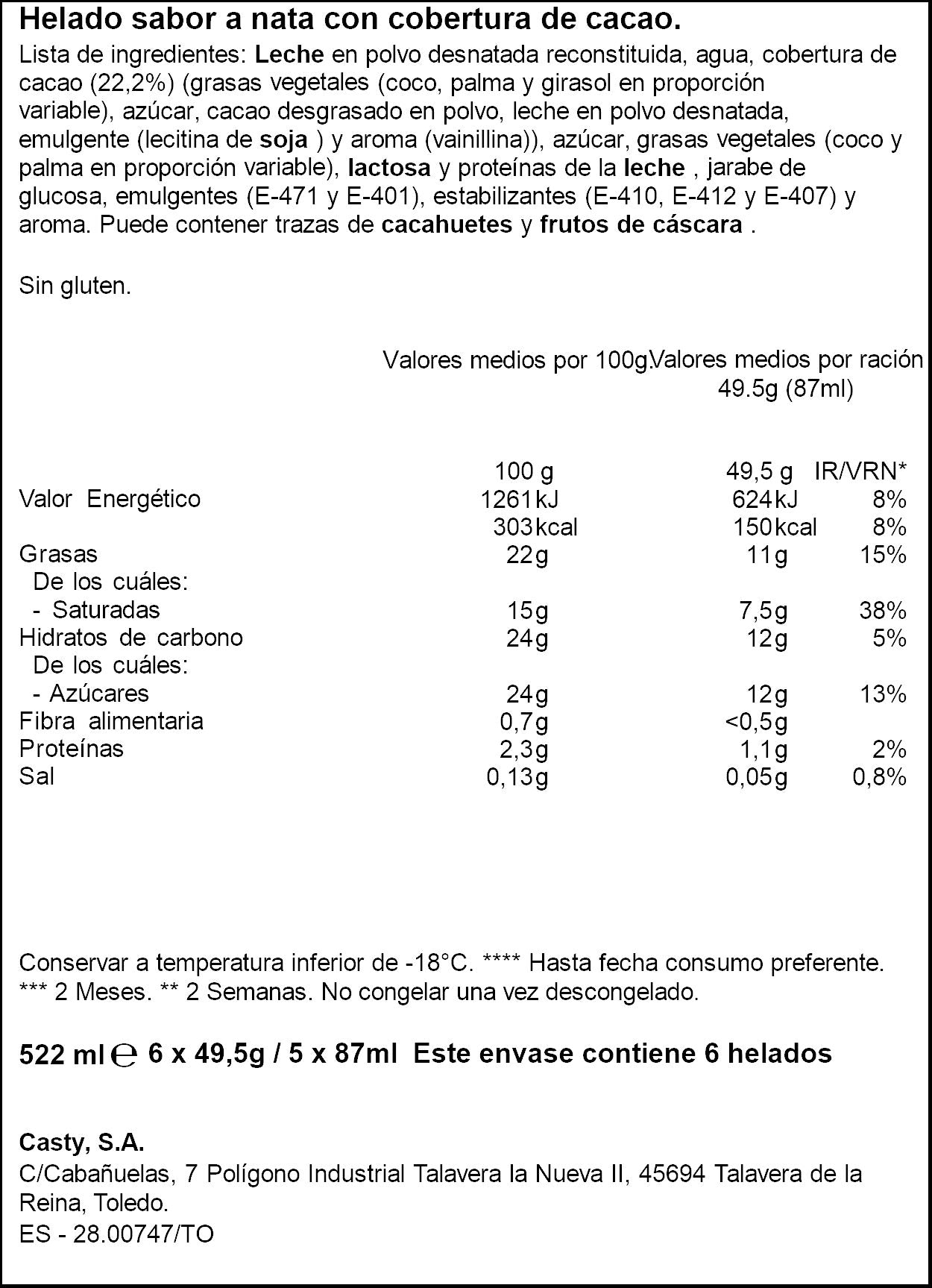 Bombon nata Ifa eliges p6x87ml