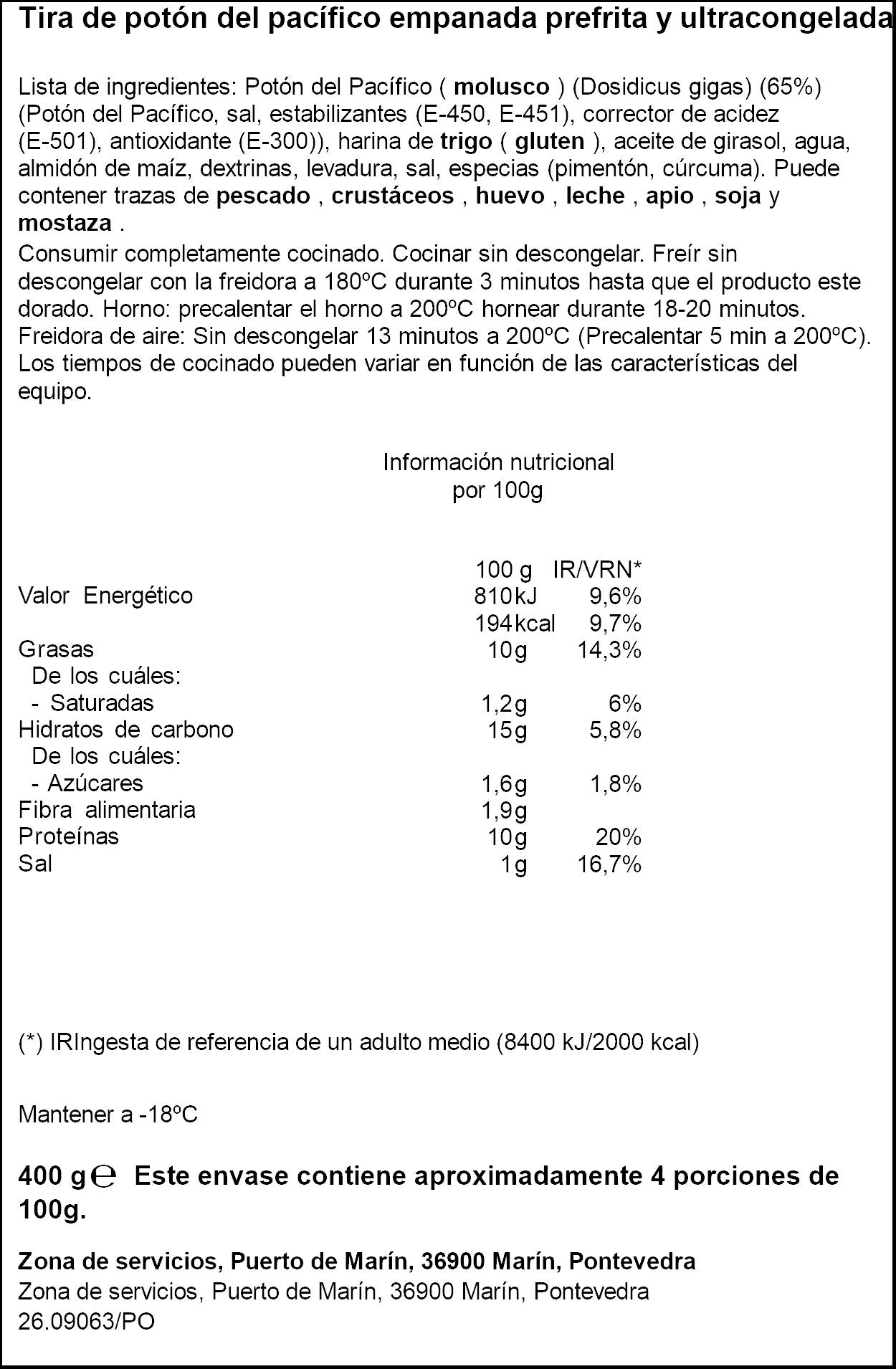 Rabas empanadas  Ifa eliges 400g