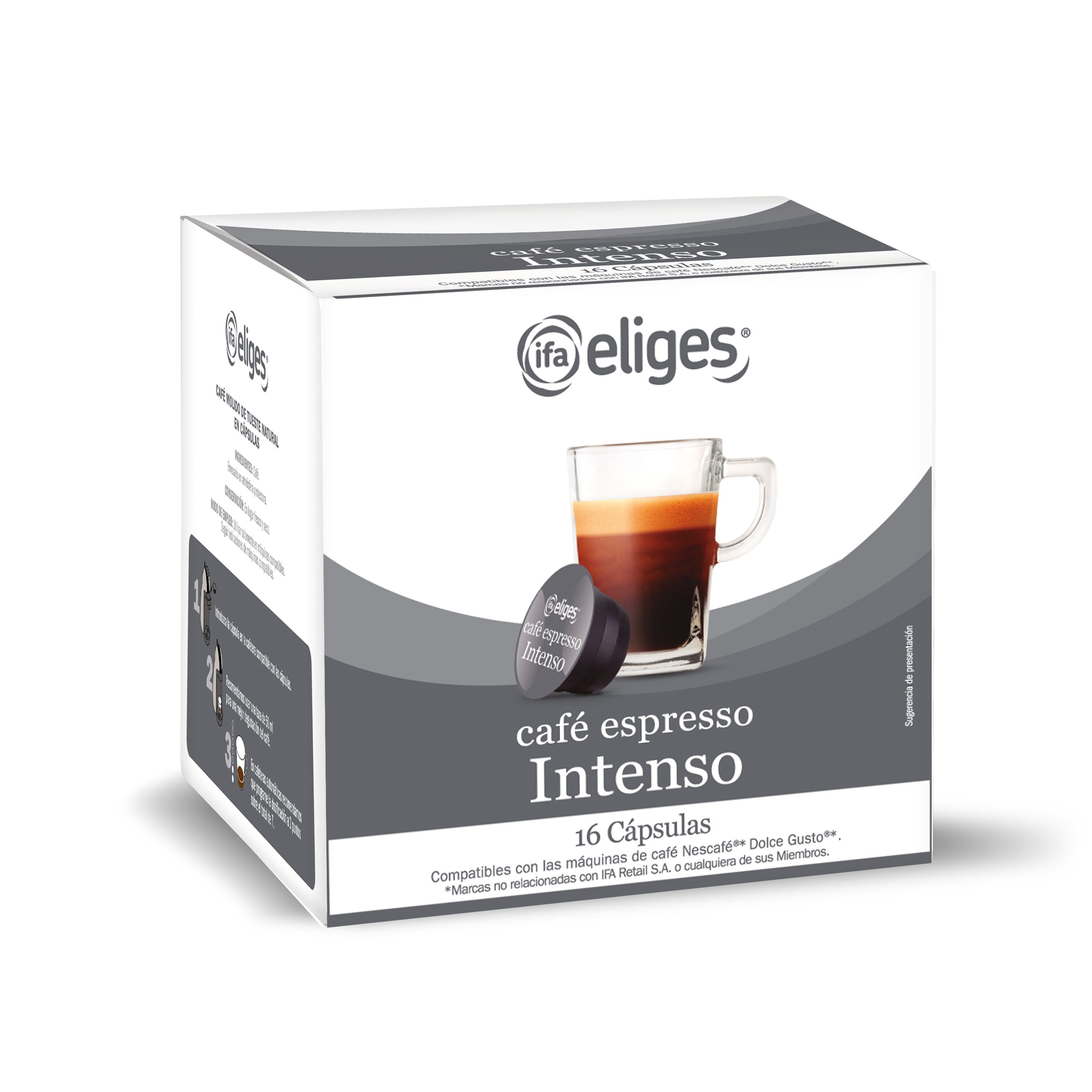 Café cápsula intenso Ifa eliges p16